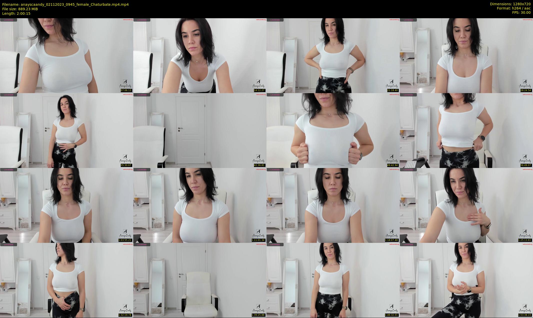 anayscaandy — 121 minute Chaturbate female cam show recording, 720p, Nov 2, 2023