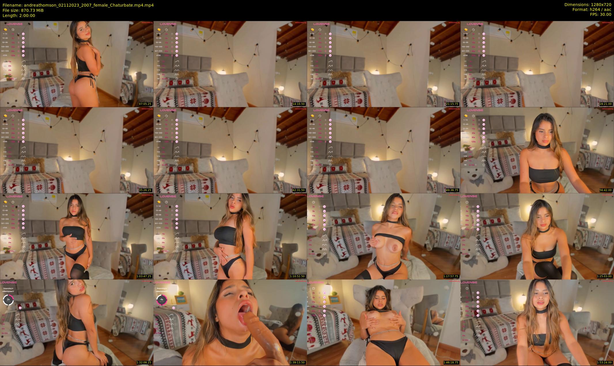 andreathomson — 120 minute Chaturbate female cam show recording, 720p, Nov 2, 2023