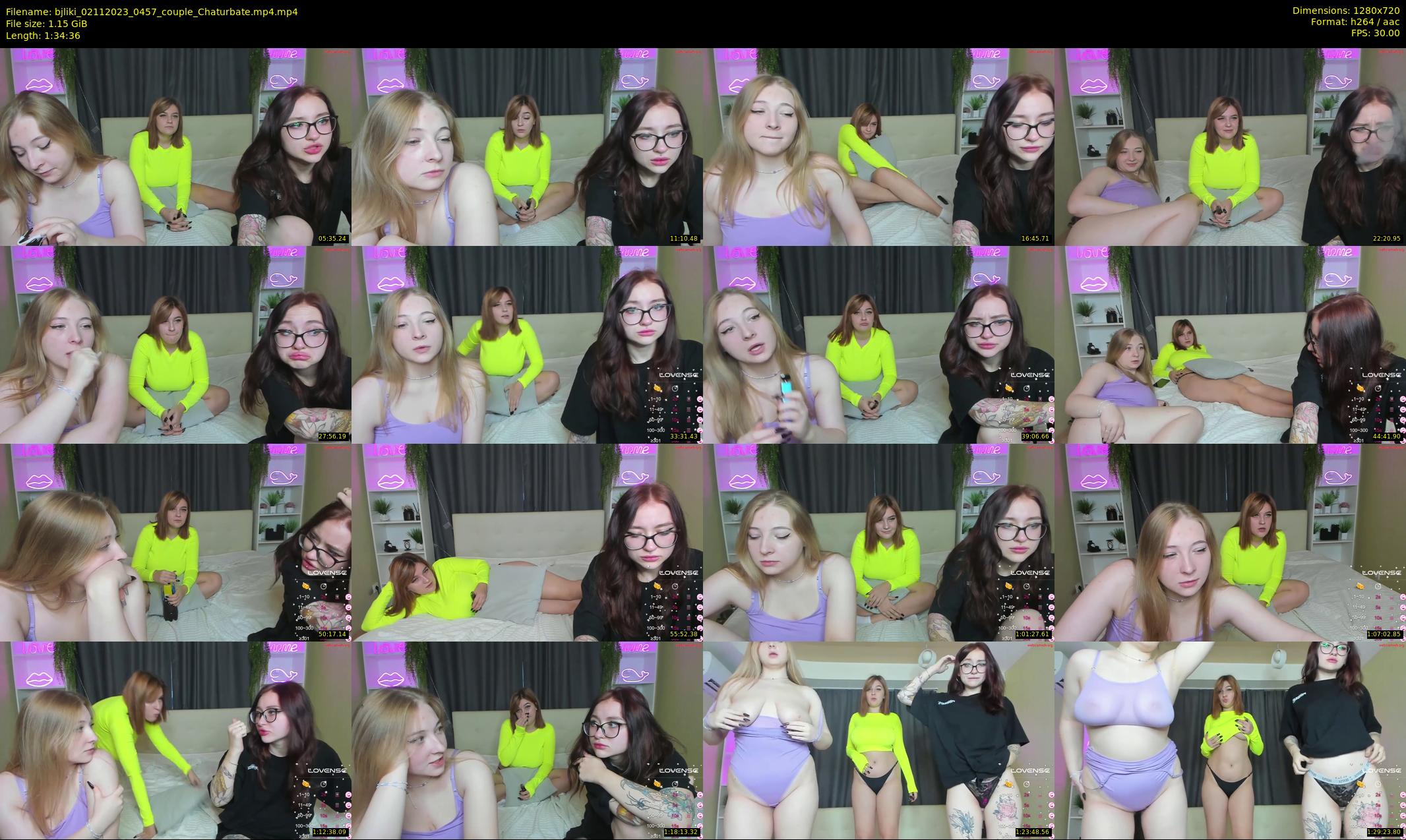 bjliki — 95 minute Chaturbate couple cam show recording, 720p, Nov 2, 2023