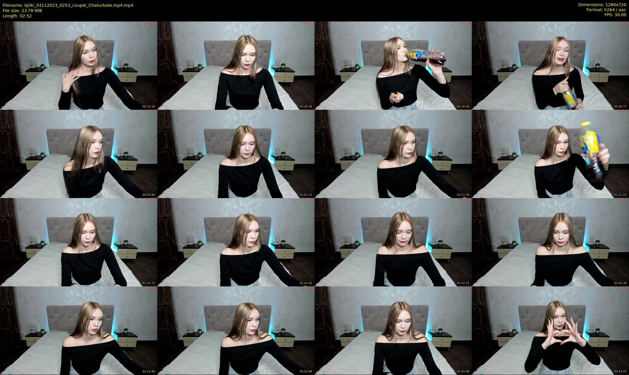 bjliki — 3 minute Chaturbate couple cam show recording, 720p, Nov 3, 2023