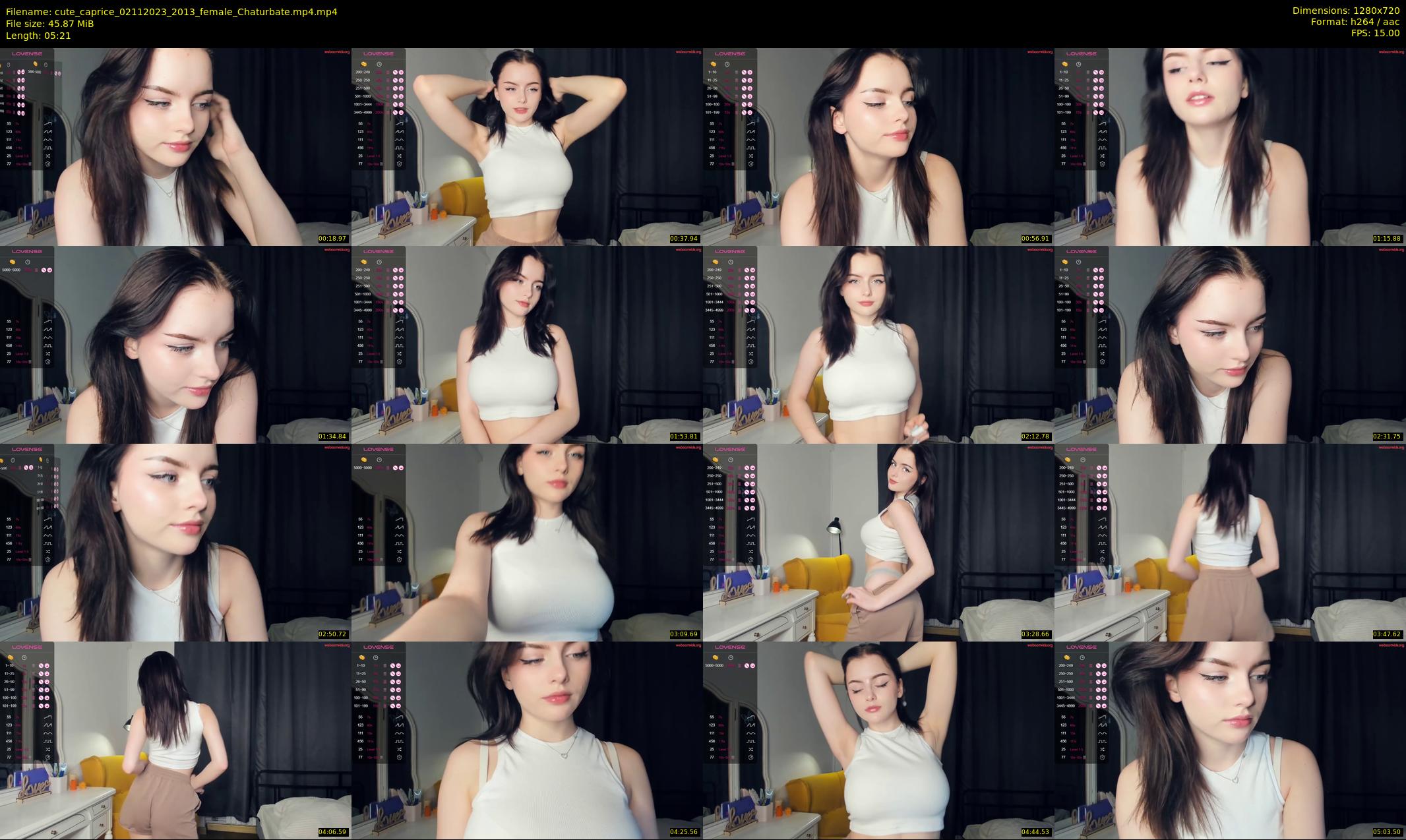 cute_caprice — 6 minute Chaturbate female cam show recording, 720p, Nov 2, 2023