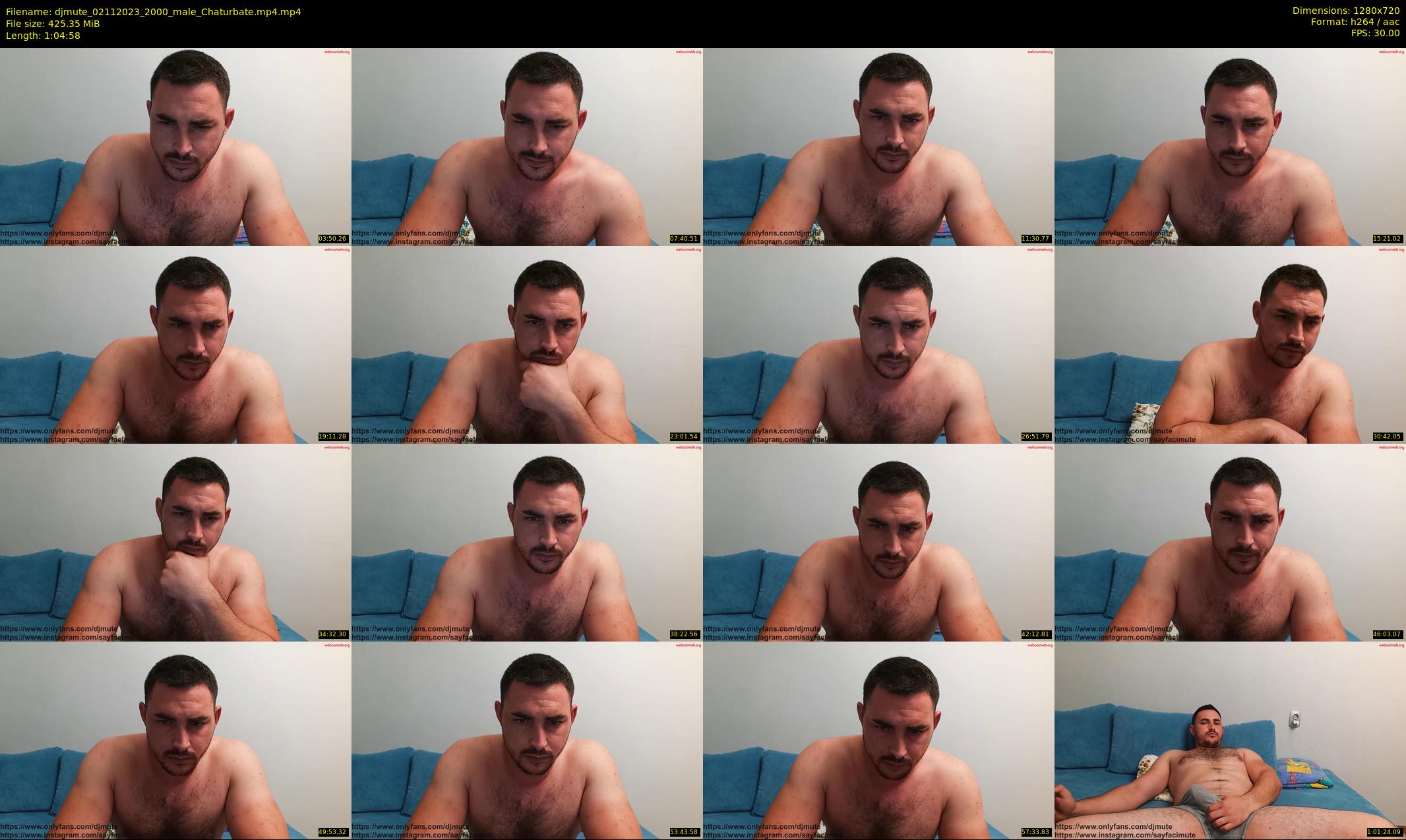 djmute — 65 minute Chaturbate male cam show recording, 720p, Nov 2, 2023