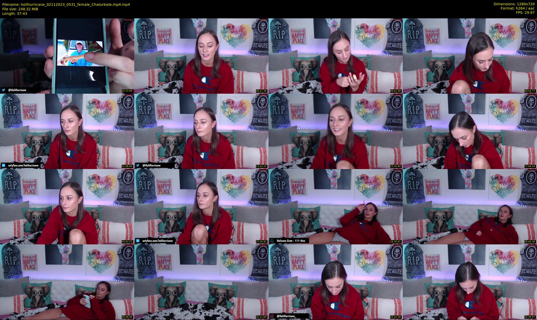 holihurricane — 38 minute Chaturbate female cam show recording, 720p, Nov 2, 2023