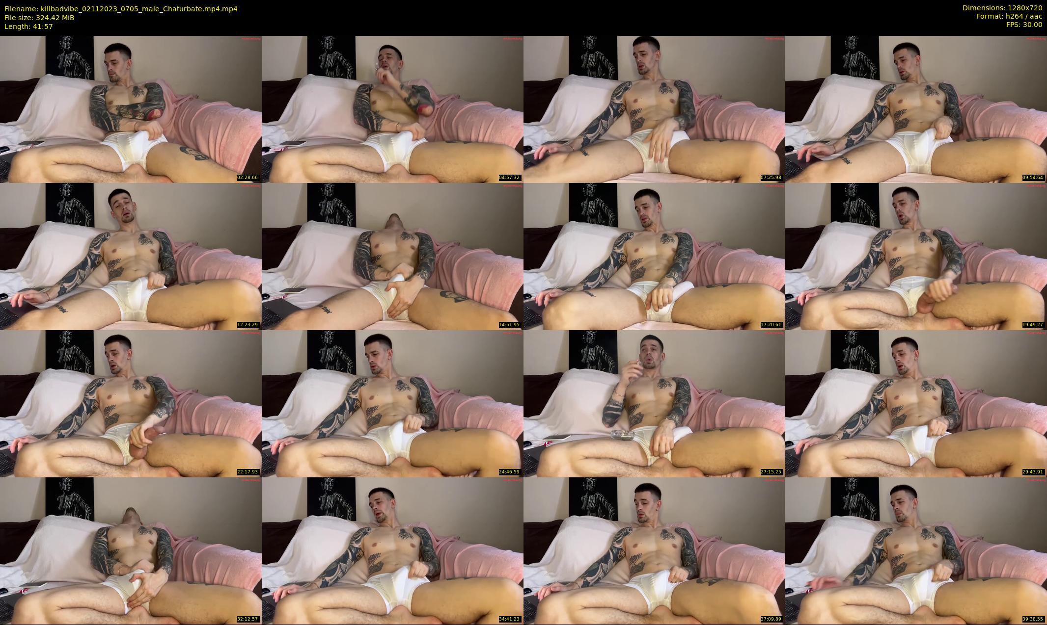 killbadvibe — 42 minute Chaturbate male cam show recording, 720p, Nov 2, 2023