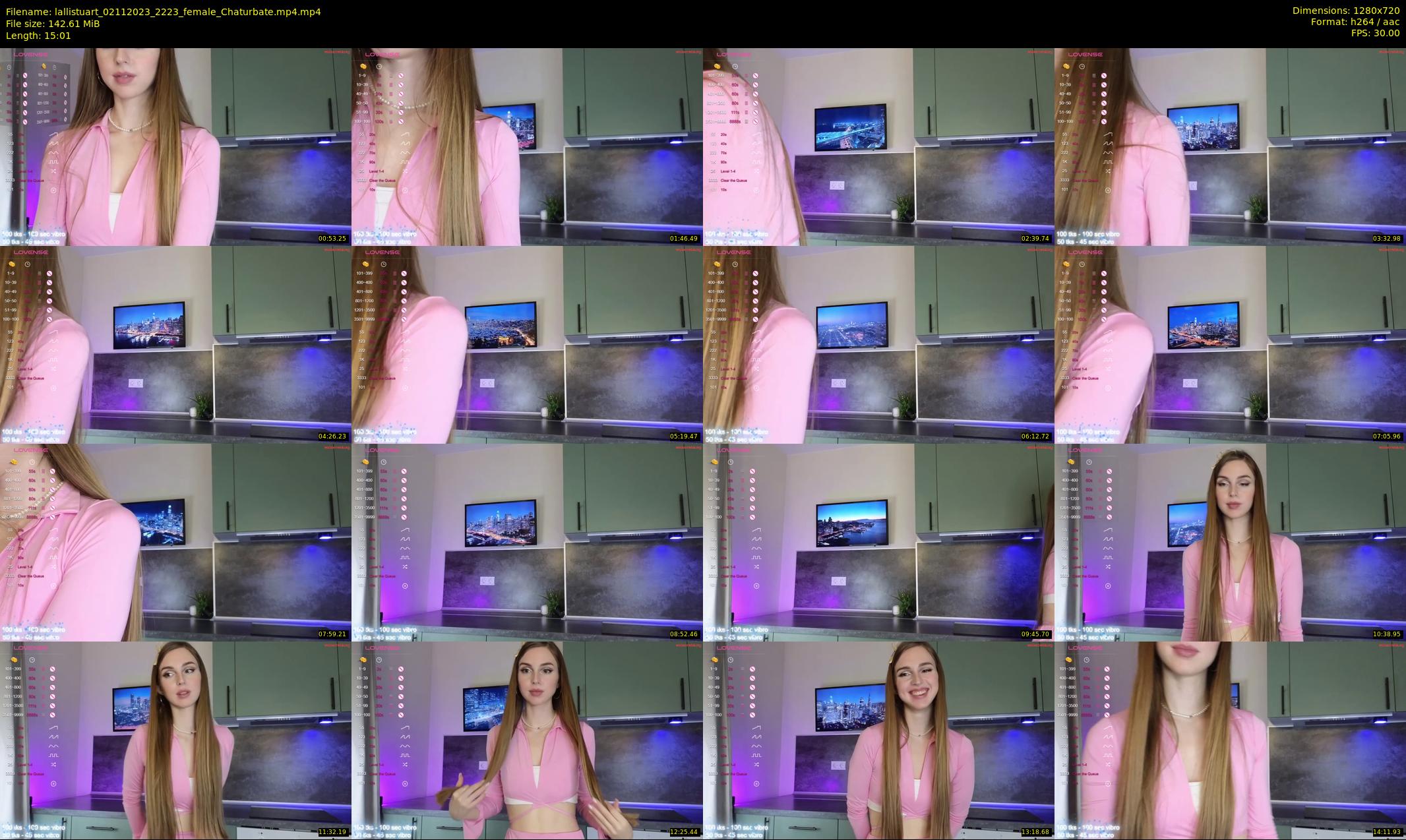 lallistuart — 16 minute Chaturbate female cam show recording, 720p, Nov 2, 2023
