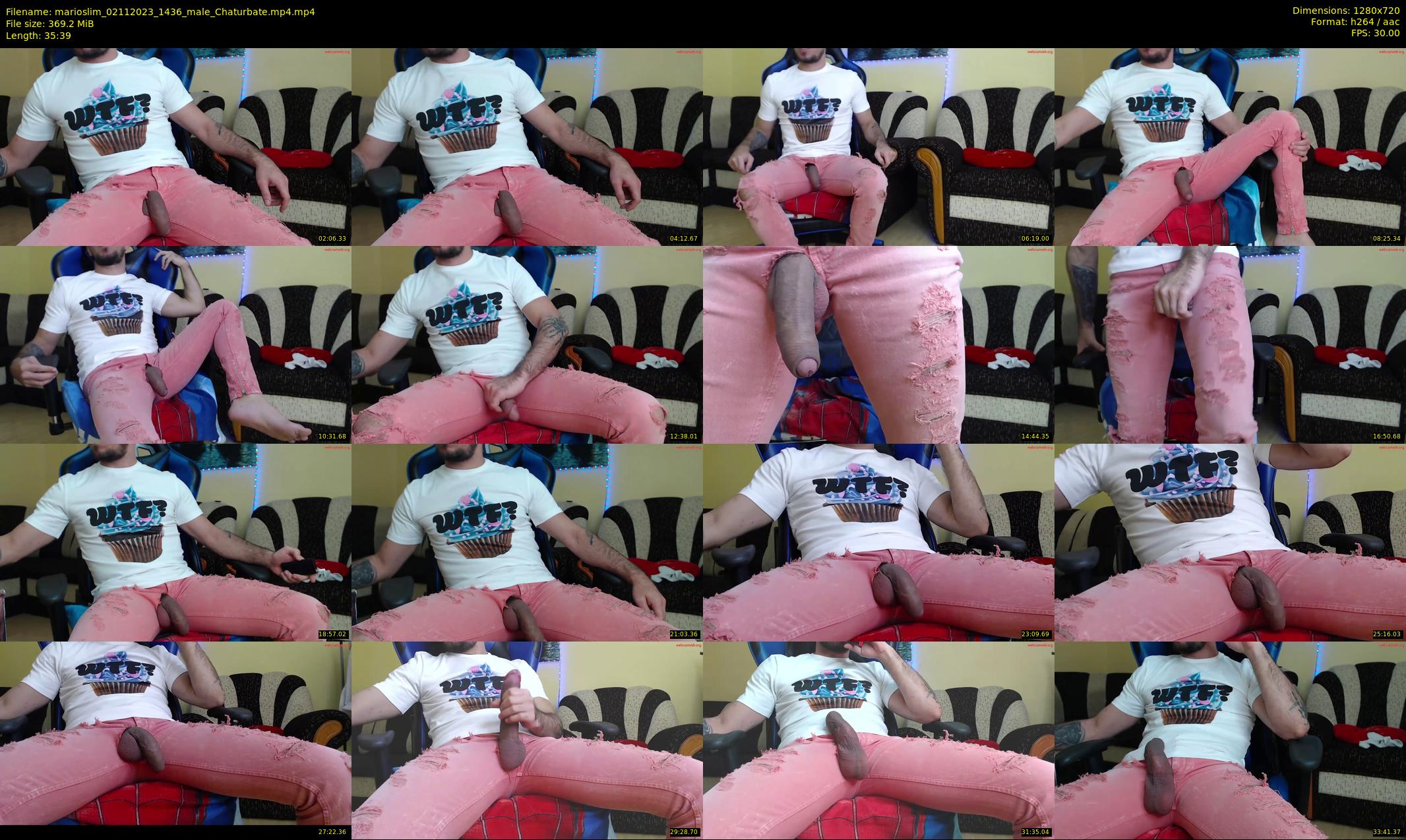 marioslim — 36 minute Chaturbate male cam show recording, 720p, Nov 2, 2023