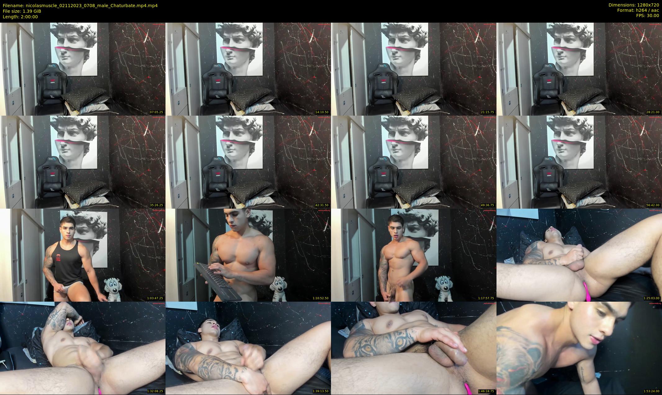 nicolasmuscle — 120 minute Chaturbate male cam show recording, 720p, Nov 2, 2023