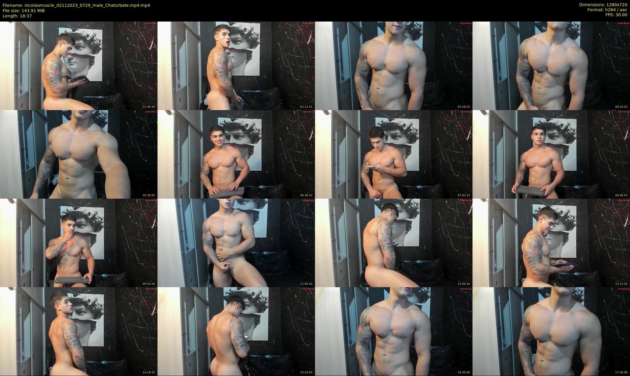 nicolasmuscle — 19 minute Chaturbate male cam show recording, 720p, Nov 2, 2023
