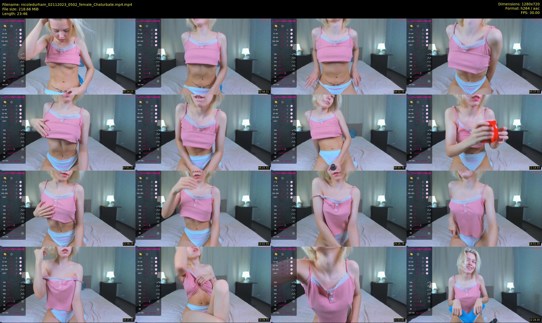 nicoledurham — 24 minute Chaturbate female cam show recording, 720p, Nov 2, 2023