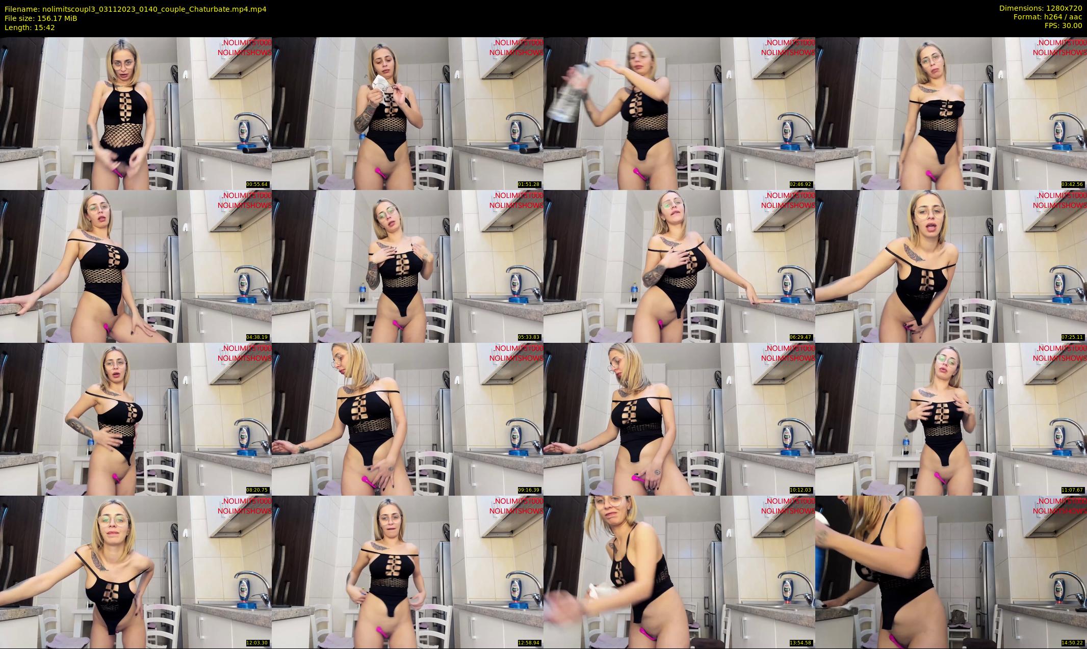 nolimitscoupl3 — 16 minute Chaturbate couple cam show recording, 720p, Nov 3, 2023