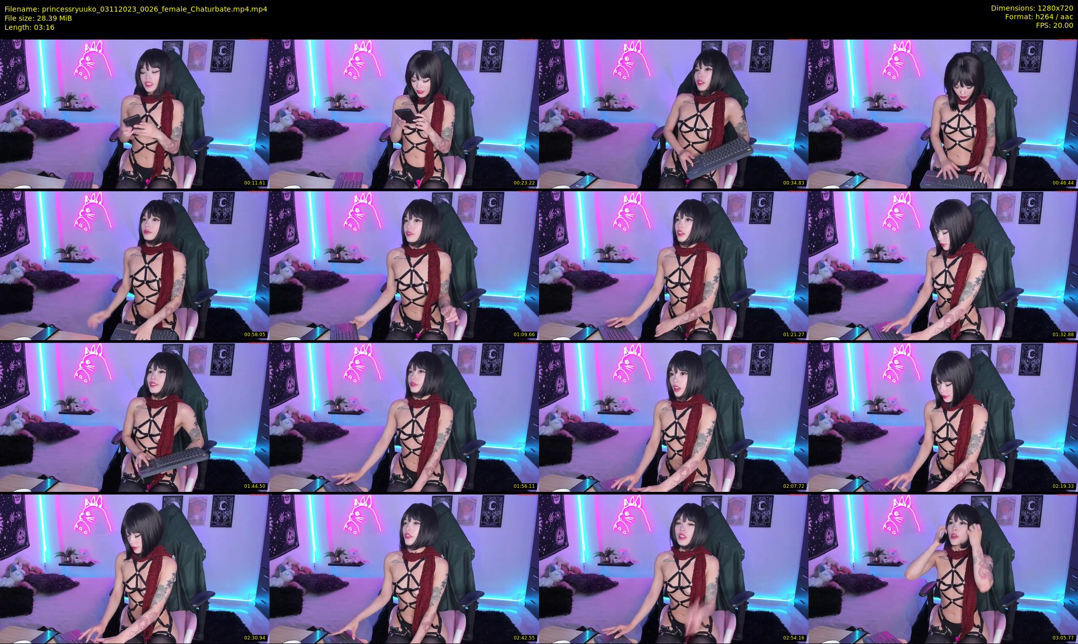 princessryuuko — 4 minute Chaturbate female cam show recording, 720p, Nov 3, 2023