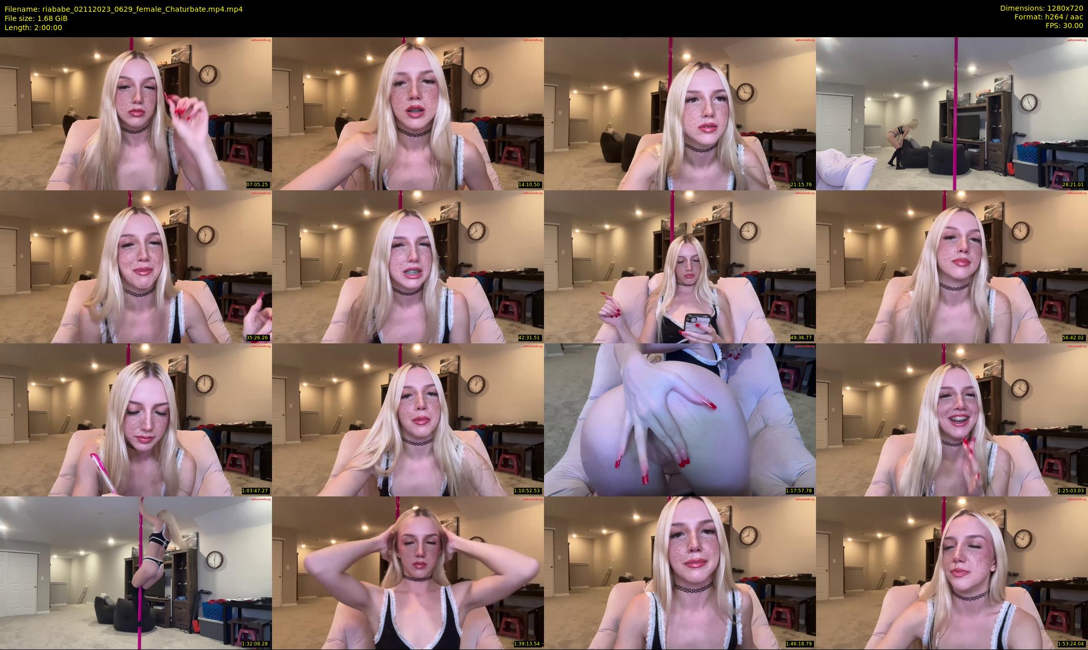riababe — 120 minute Chaturbate female cam show recording, 720p, Nov 2, 2023