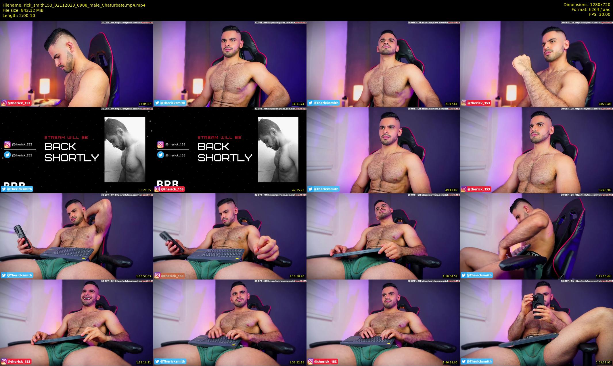 rick_smith153 — 121 minute Chaturbate male cam show recording, 720p, Nov 2, 2023