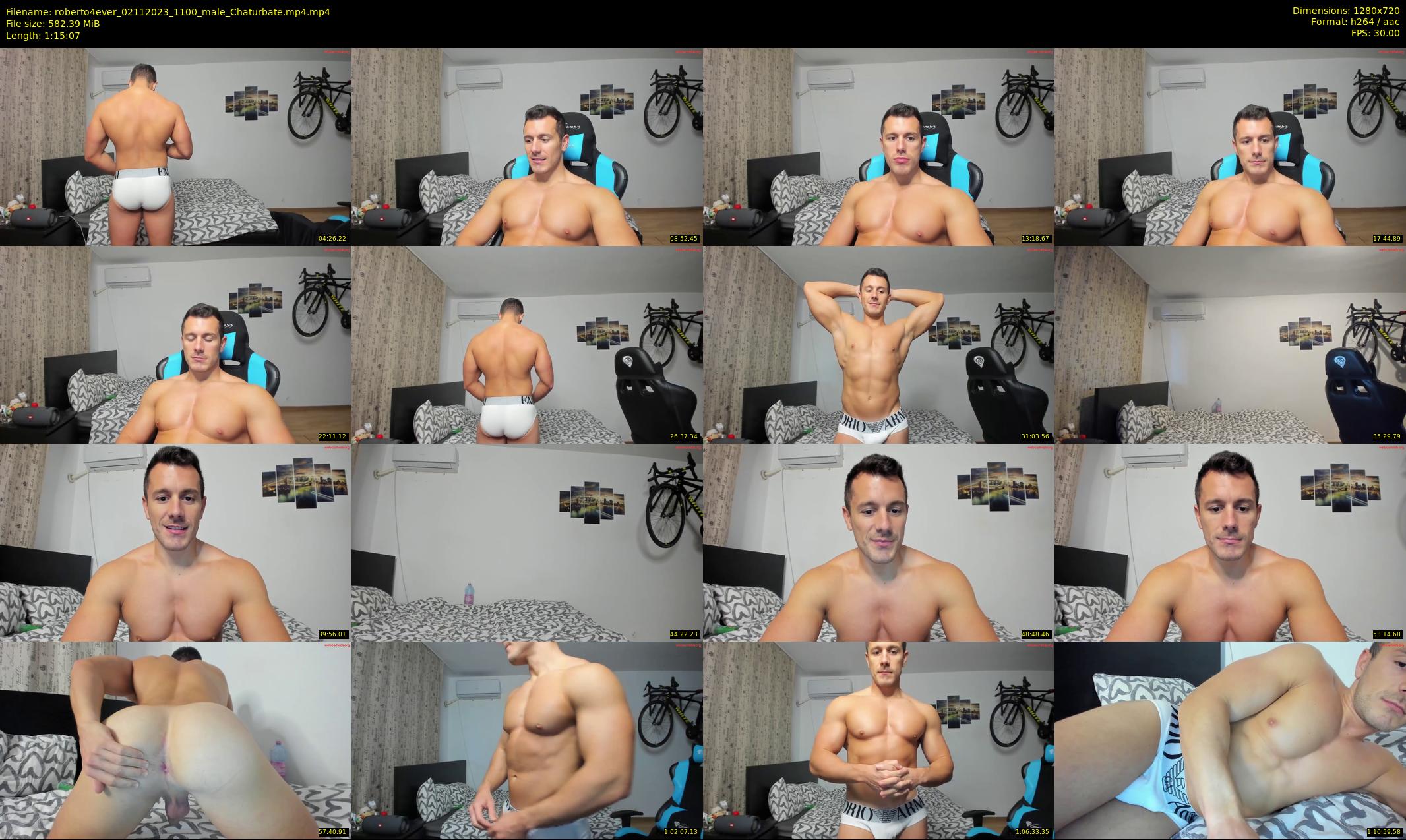 roberto4ever — 76 minute Chaturbate male cam show recording, 720p, Nov 2, 2023