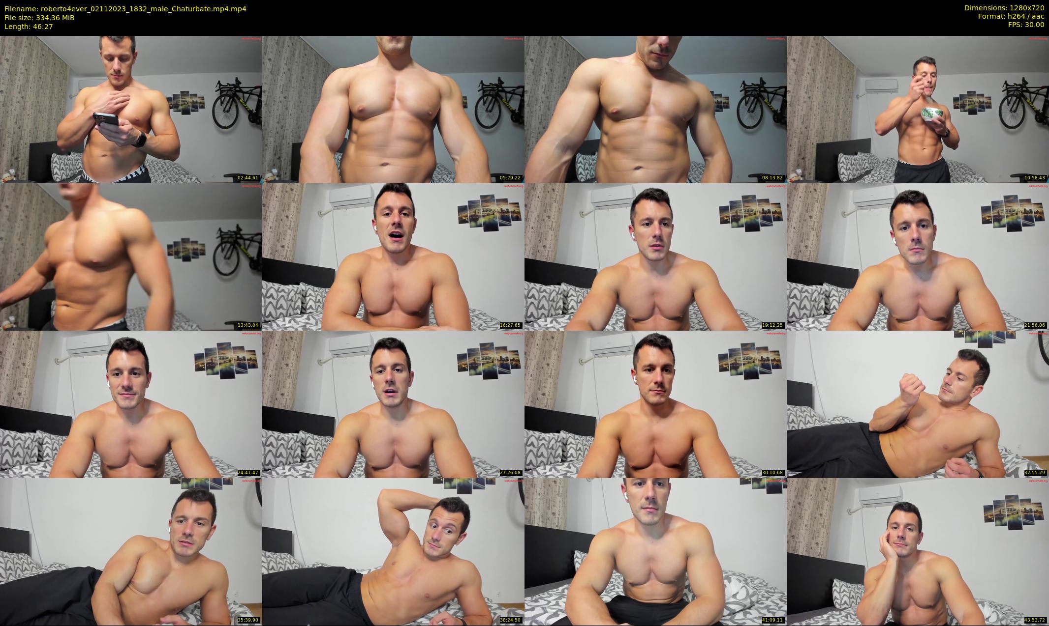 roberto4ever — 47 minute Chaturbate male cam show recording, 720p, Nov 2, 2023