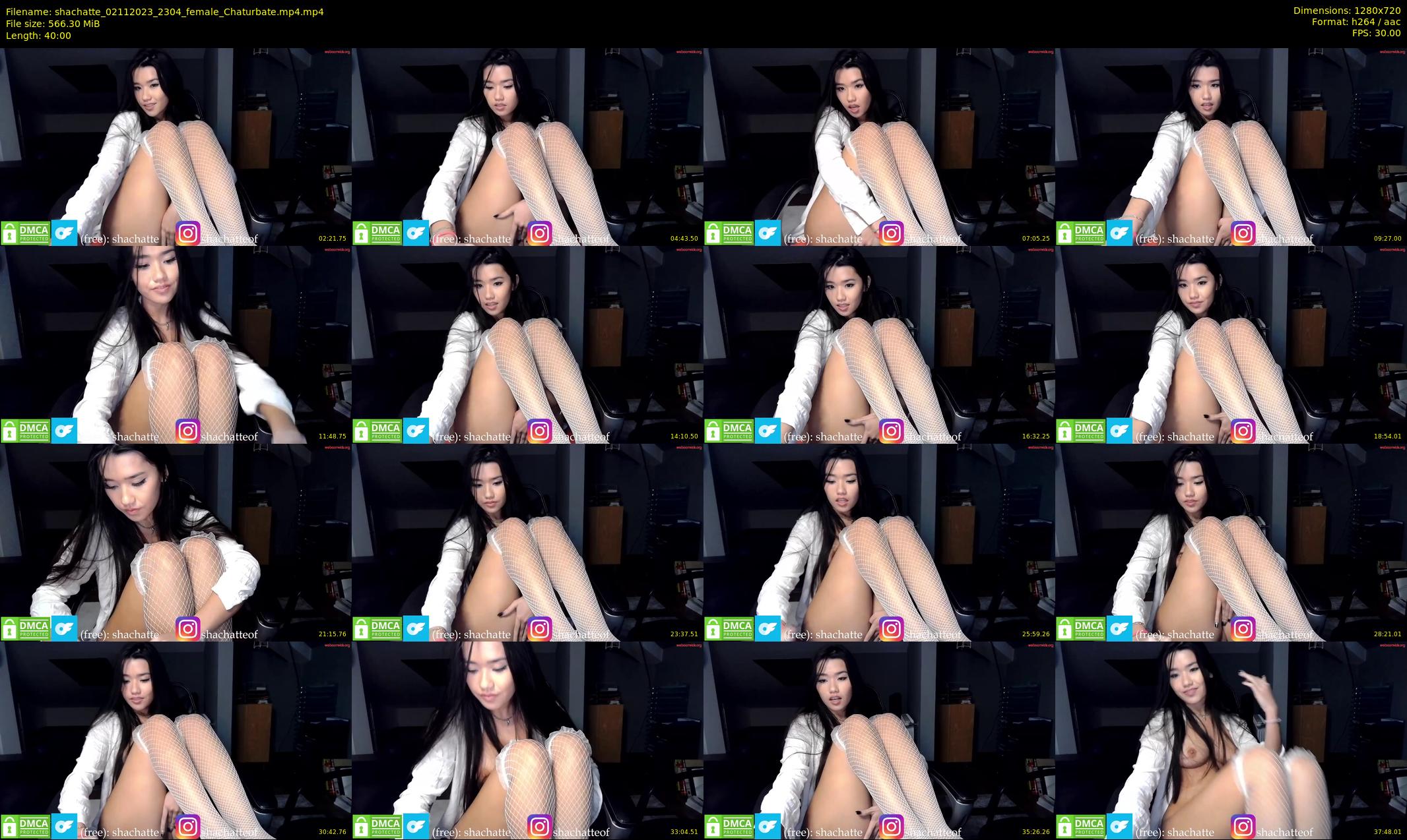 shachatte — 40 minute Chaturbate couple cam show recording, 720p, Nov 2, 2023