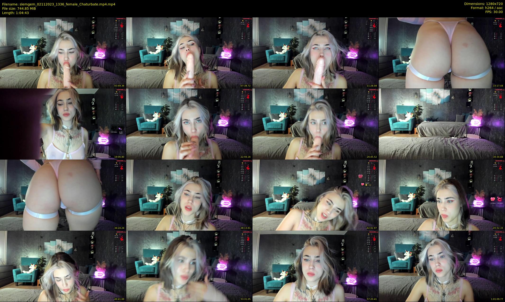 slemgem — 65 minute Chaturbate couple cam show recording, 720p, Nov 2, 2023