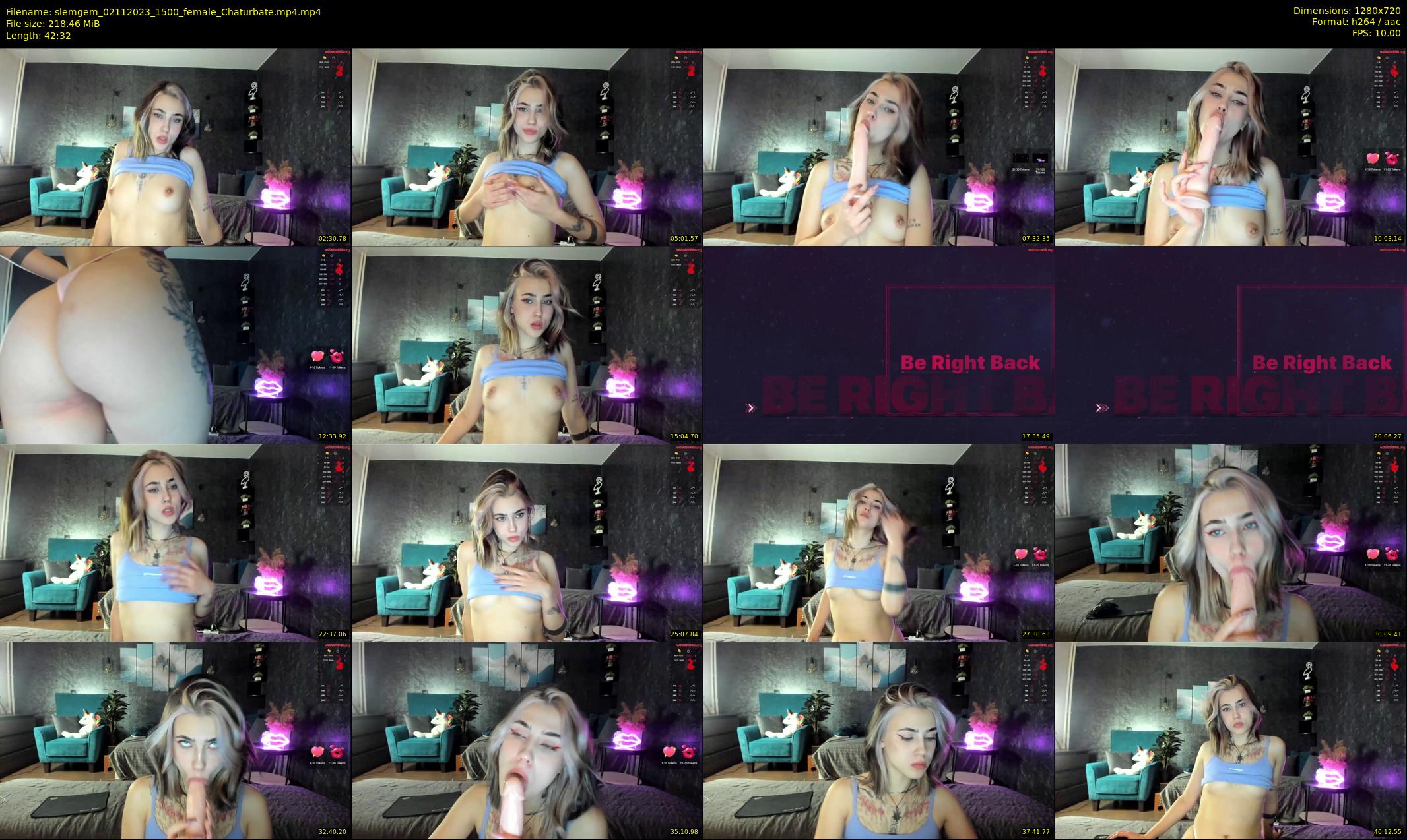 slemgem — 43 minute Chaturbate couple cam show recording, 720p, Nov 2, 2023