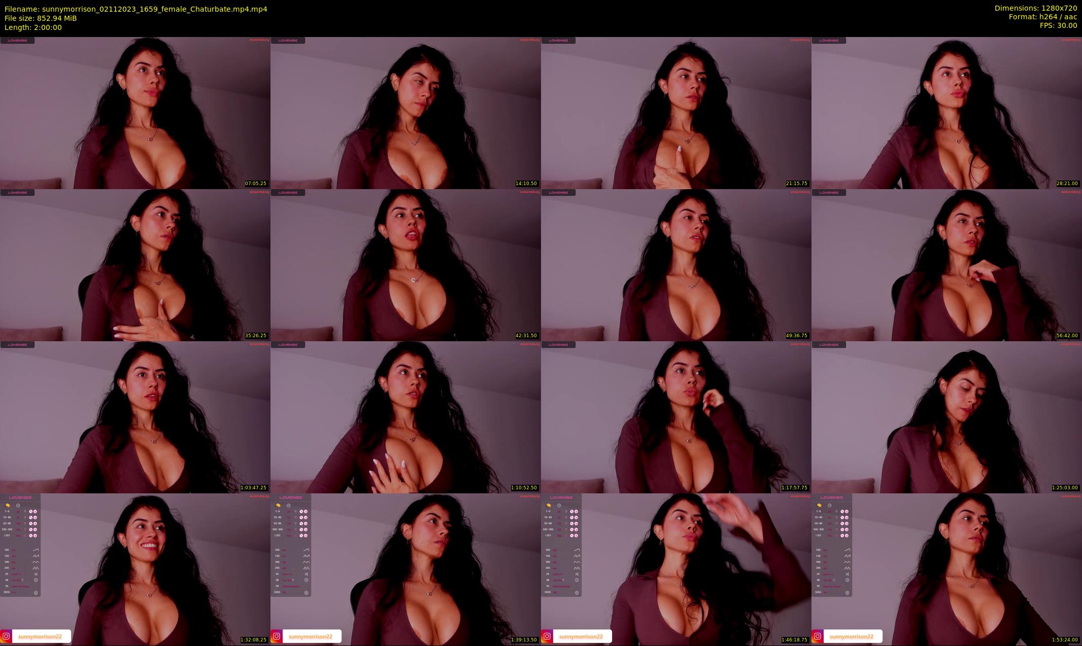 sunnymorrison — 120 minute Chaturbate female cam show recording, 720p, Nov 2, 2023