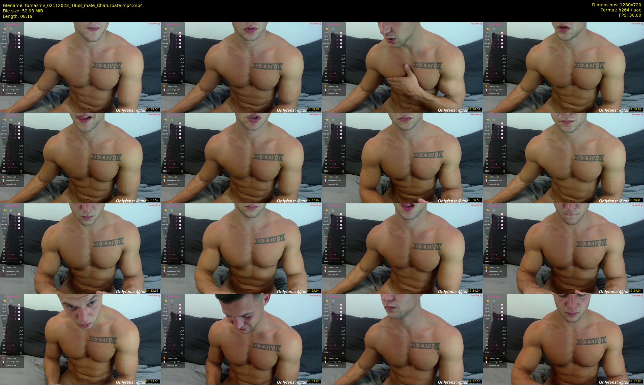 tomasmv — 9 minute Chaturbate male cam show recording, 720p, Nov 2, 2023