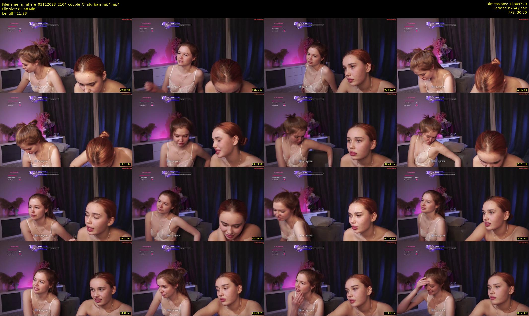 a_mhere — 12 minute Chaturbate couple cam show recording, 720p, Nov 3, 2023