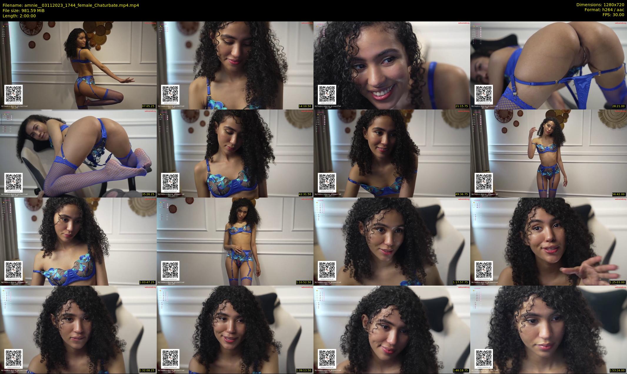 amnie_ — 120 minute Chaturbate female cam show recording, 720p, Nov 3, 2023