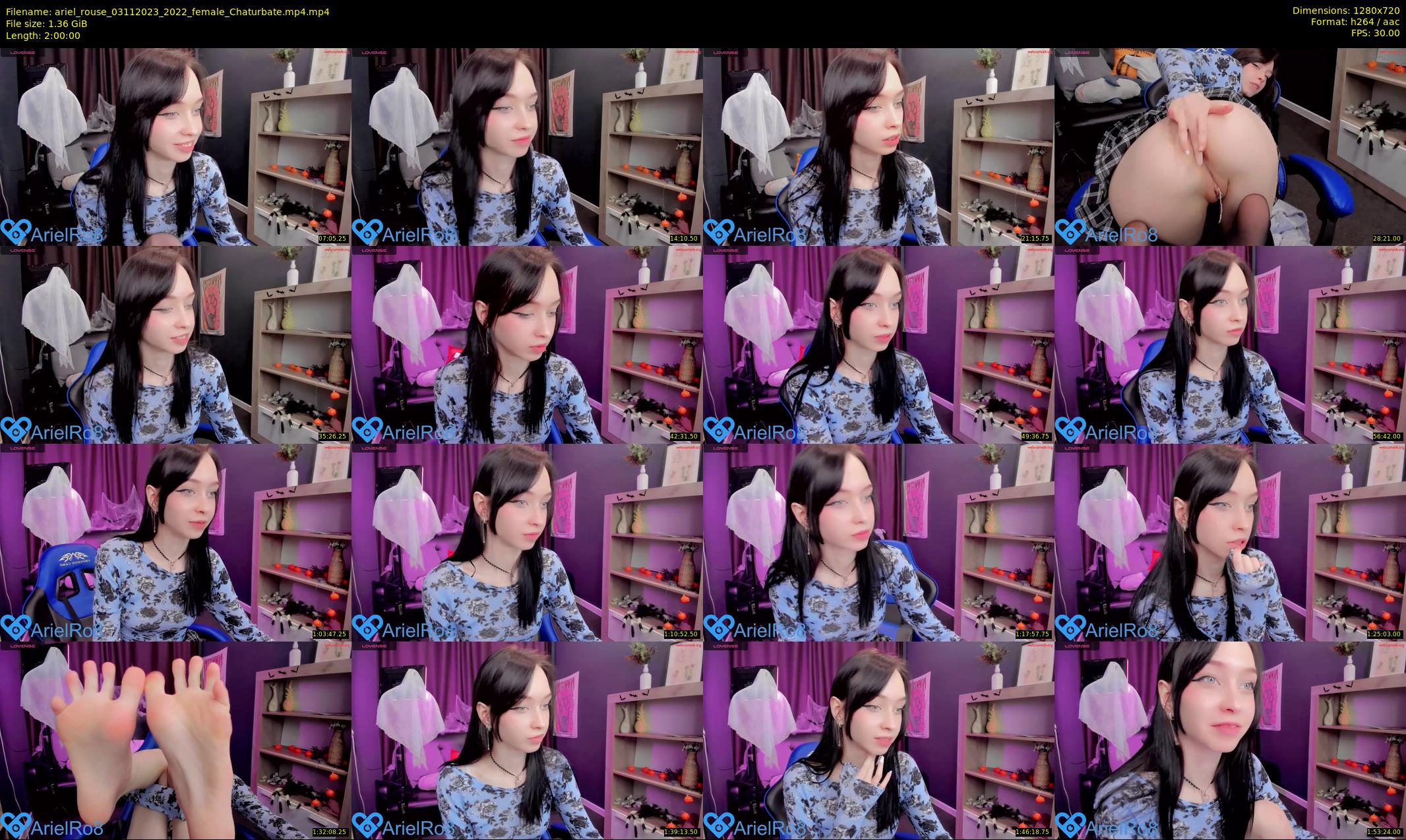 ariel_rouse — 120 minute Chaturbate female cam show recording, 720p, Nov 3, 2023