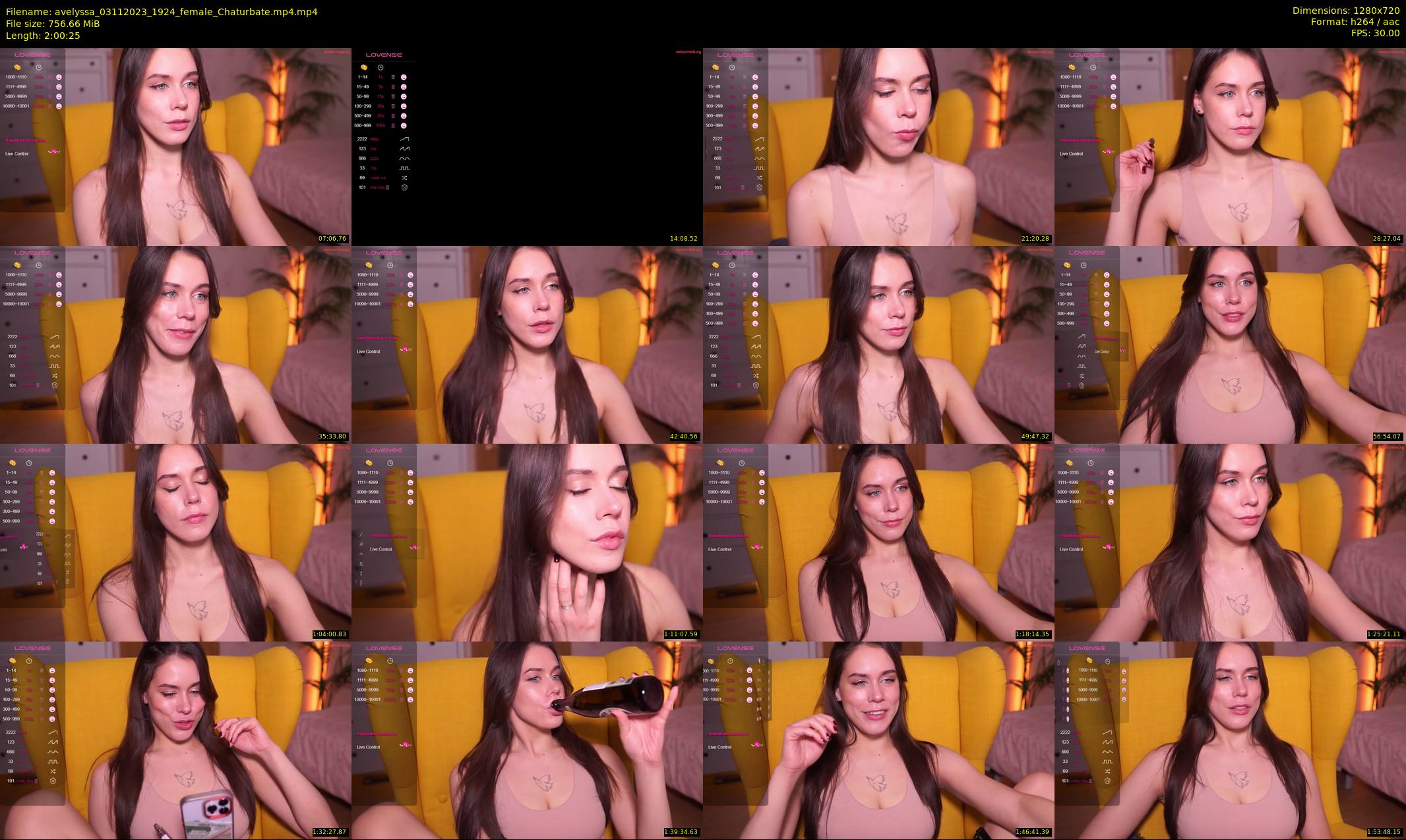 avelyssa — 121 minute Chaturbate female cam show recording, 720p, Nov 3, 2023