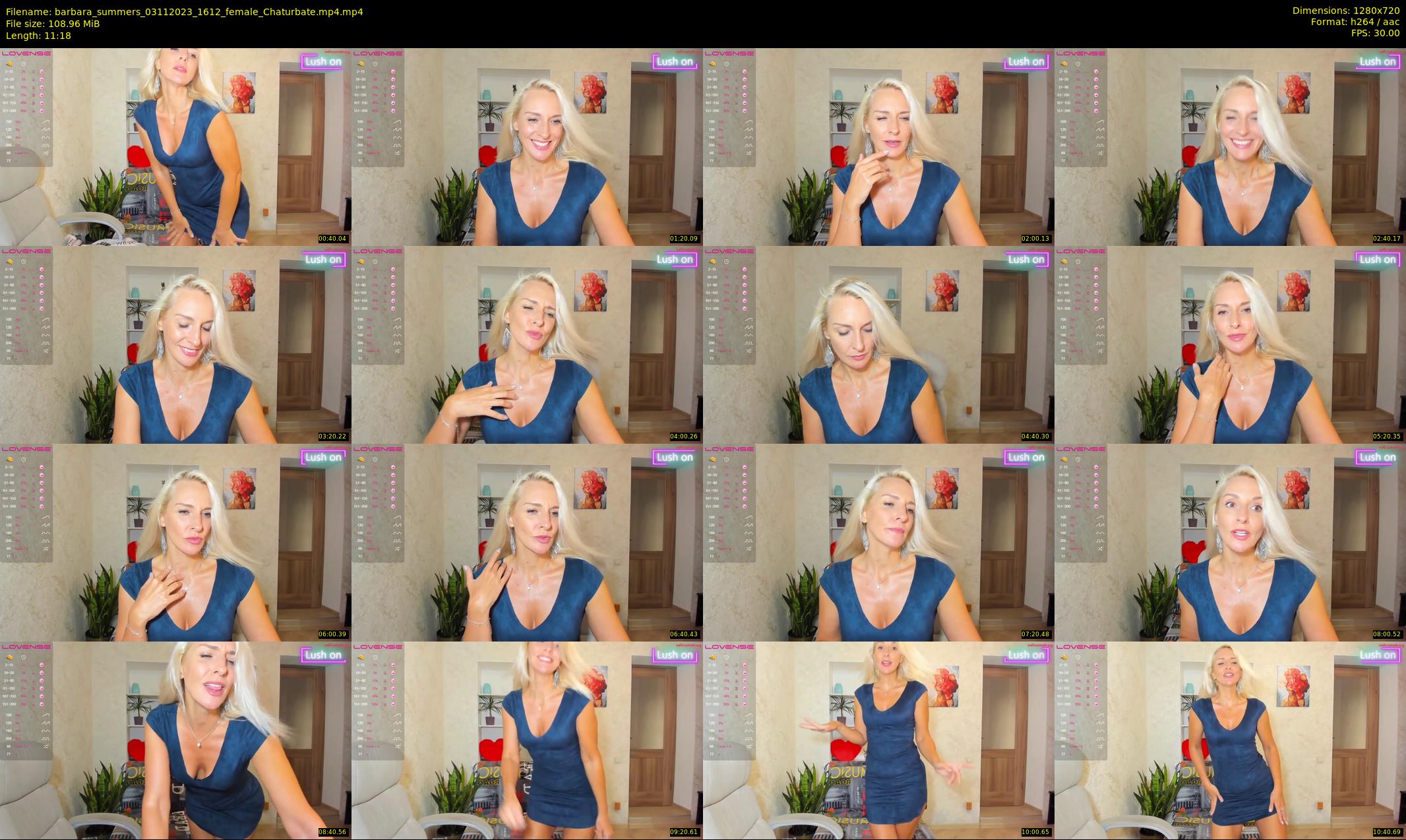 barbara_summers — 12 minute Chaturbate female cam show recording, 720p, Nov 3, 2023