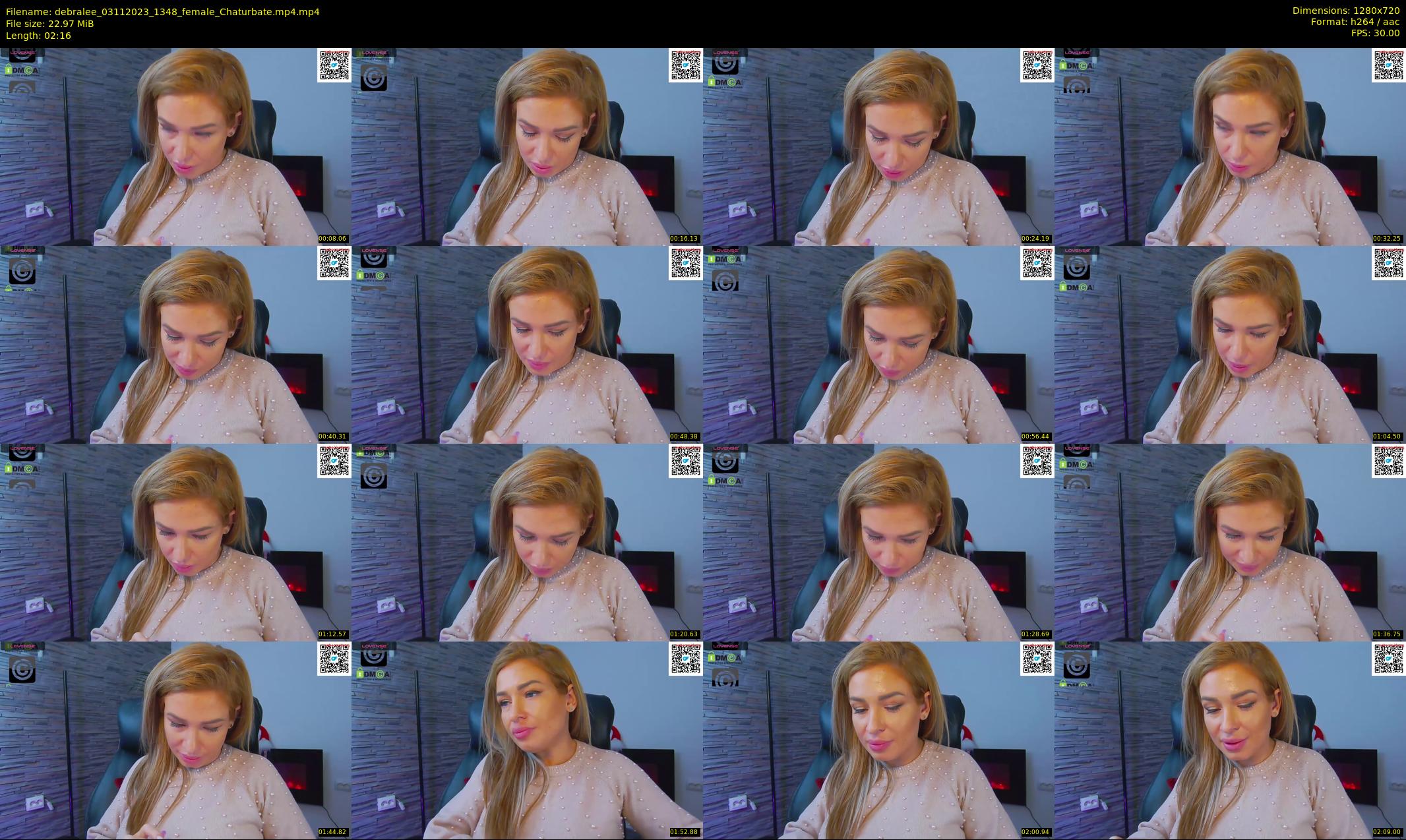 debralee — 3 minute Chaturbate female cam show recording, 720p, Nov 3, 2023