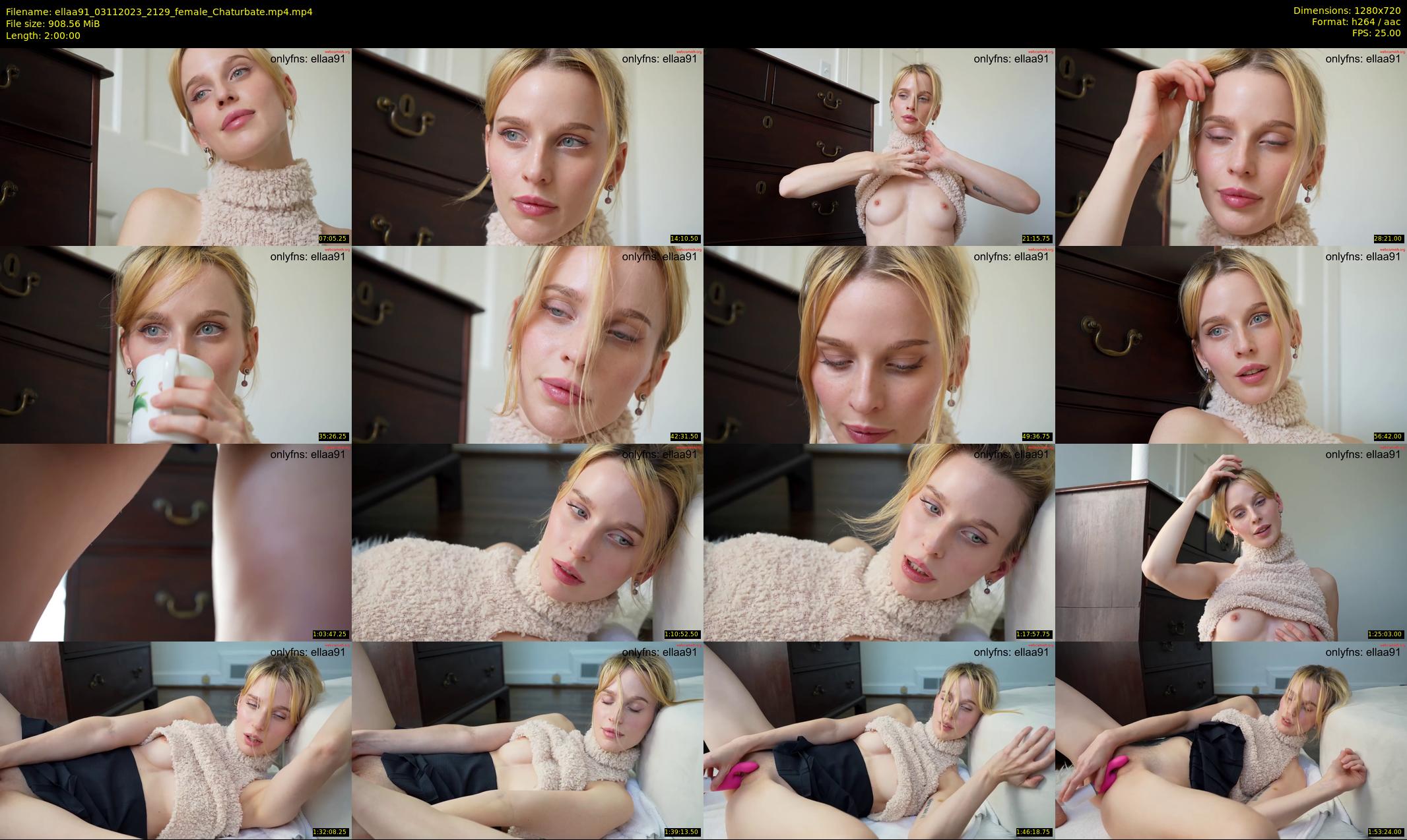 ellaa91 — 120 minute Chaturbate female cam show recording, 720p, Nov 3, 2023
