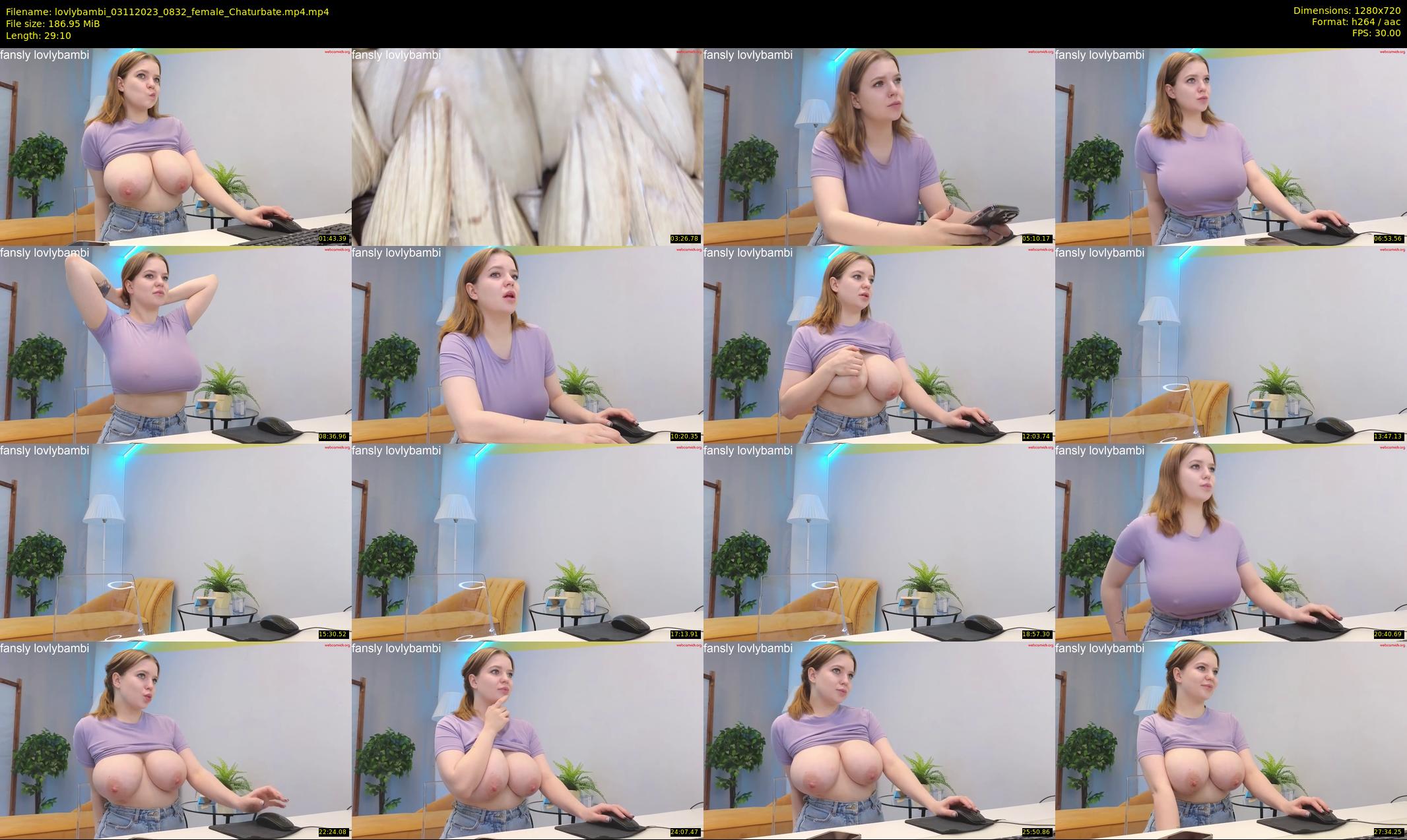 lovlybambi — 30 minute Chaturbate female cam show recording, 720p, Nov 3, 2023