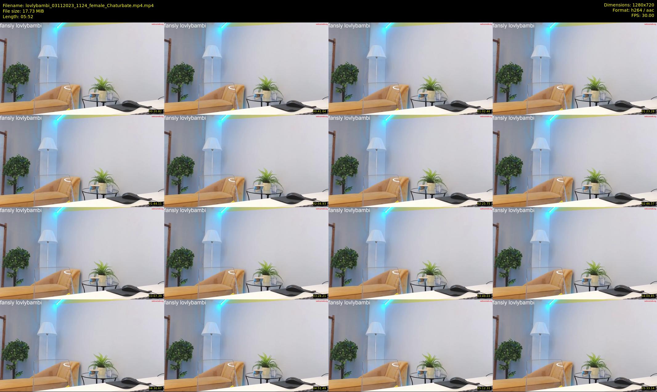 lovlybambi — 6 minute Chaturbate female cam show recording, 720p, Nov 3, 2023