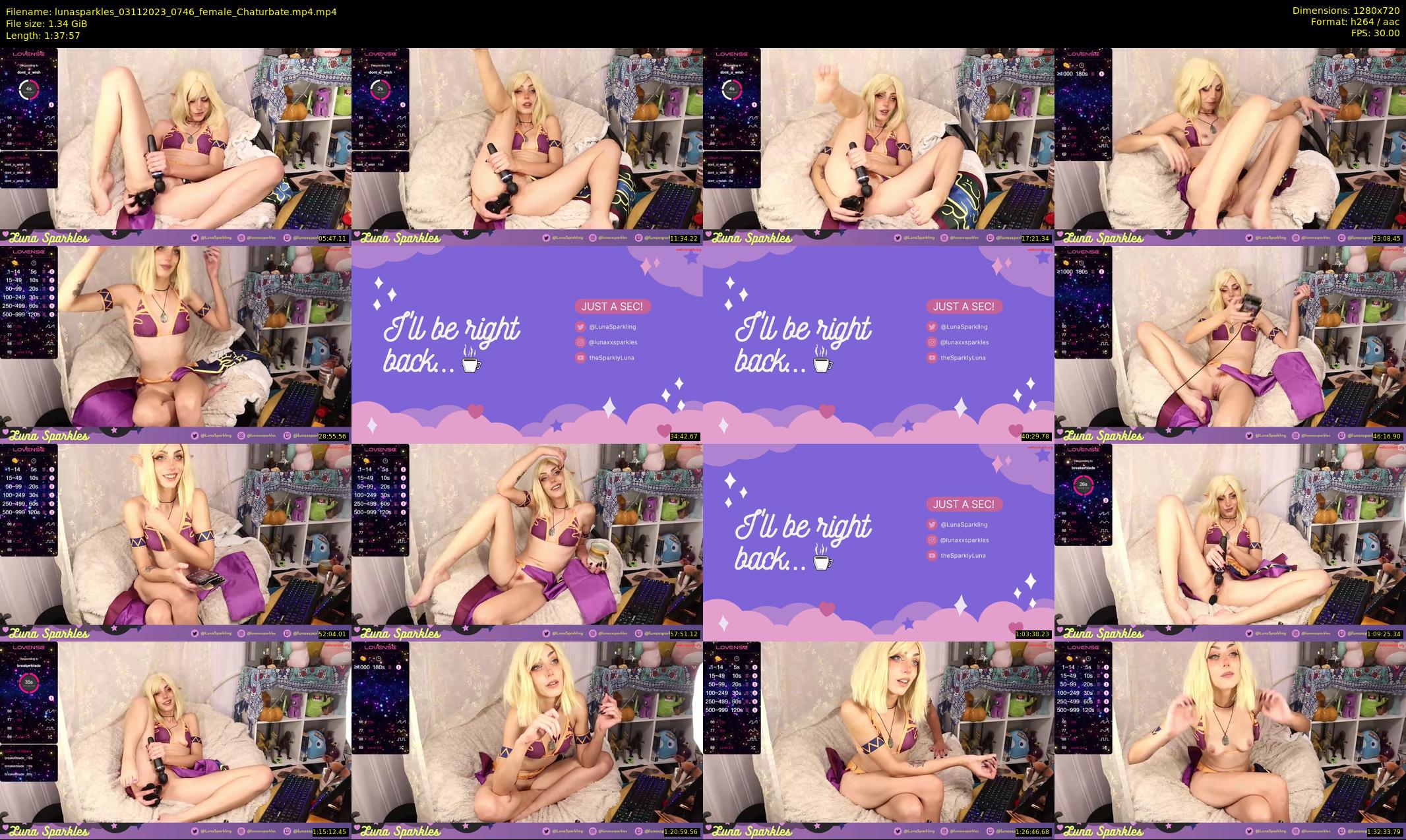 lunasparkles — 98 minute Chaturbate female cam show recording, 720p, Nov 3, 2023