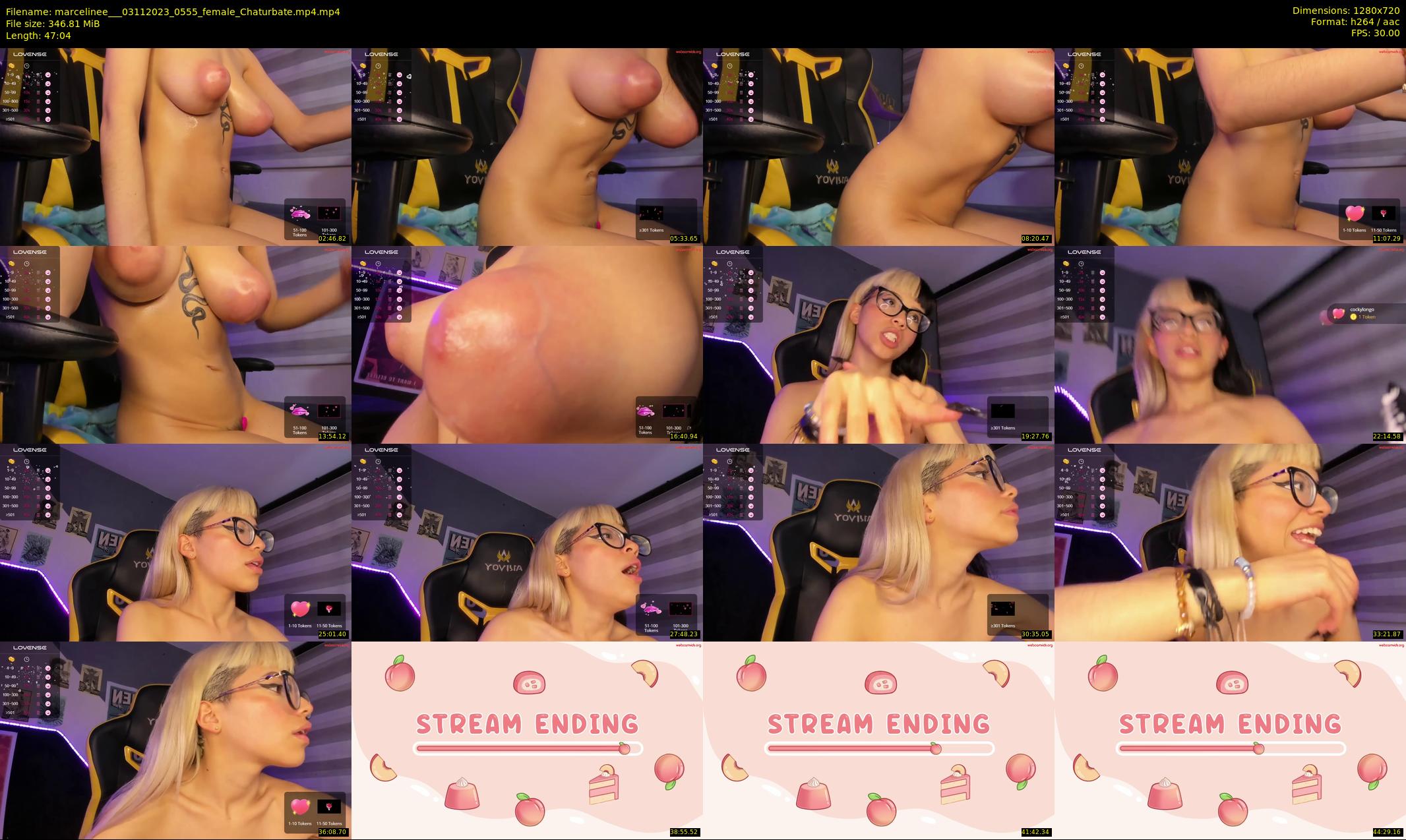 marcelinee__ — 48 minute Chaturbate female cam show recording, 720p, Nov 3, 2023