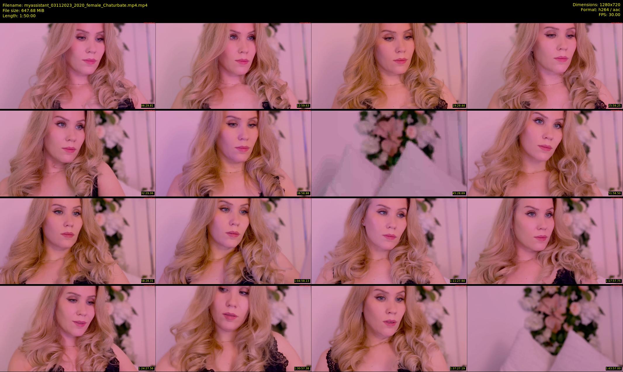 myassistant — 110 minute Chaturbate female cam show recording, 720p, Nov 3, 2023