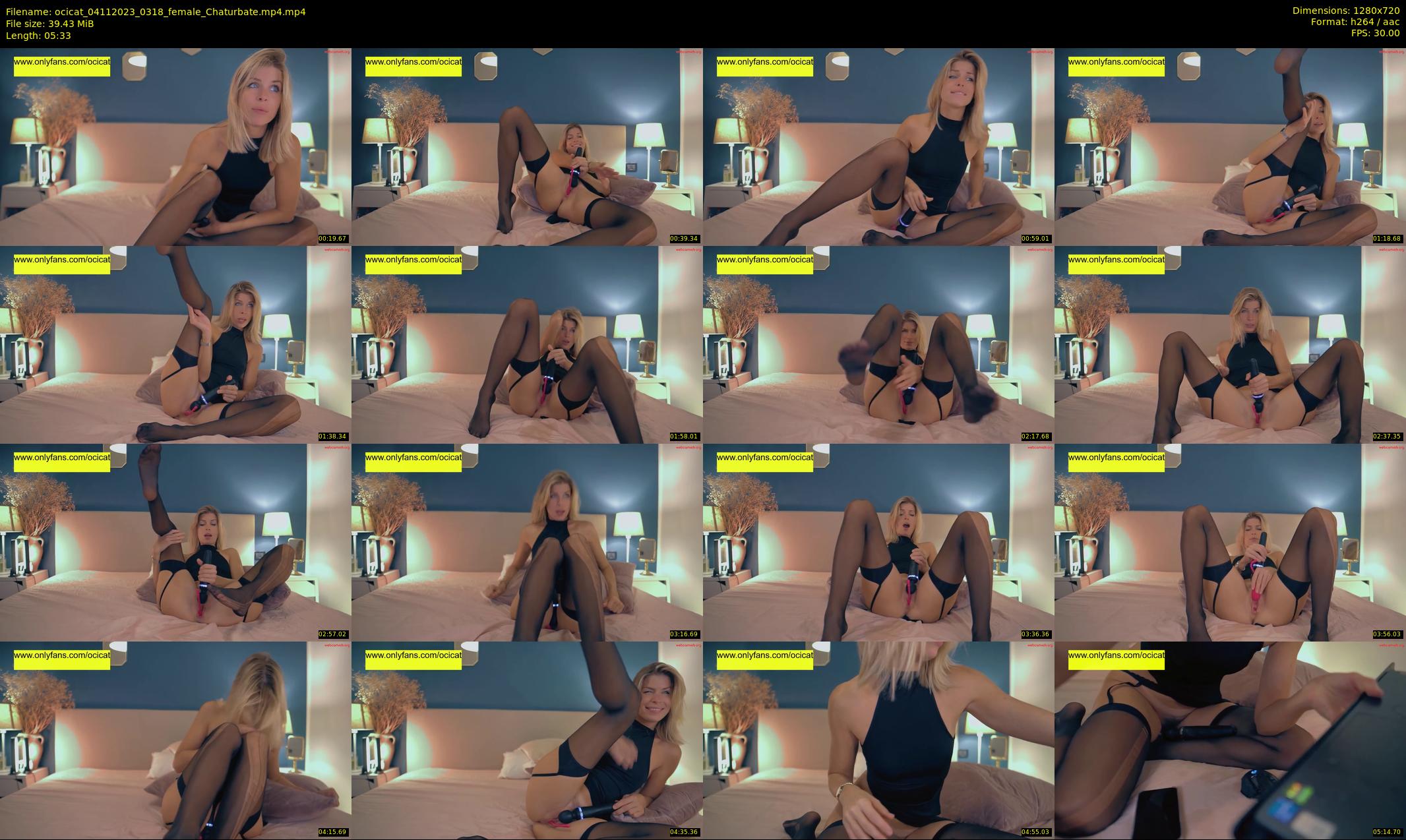ocicat — 6 minute Chaturbate female cam show recording, 720p, Nov 4, 2023