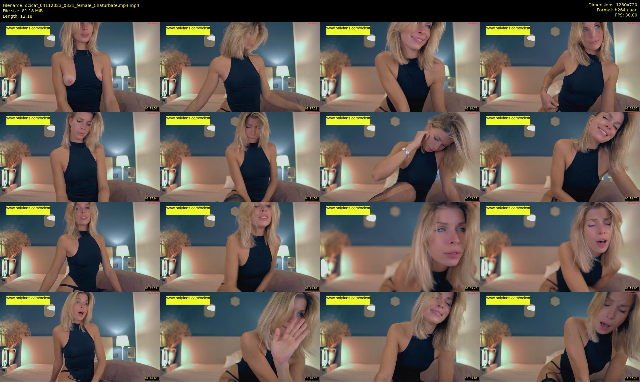 ocicat — 13 minute Chaturbate female cam show recording, 720p, Nov 4, 2023