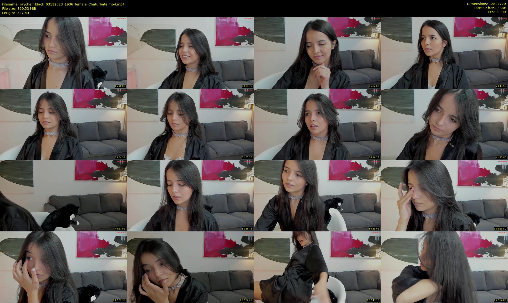 raychell_black — 88 minute Chaturbate female cam show recording, 720p, Nov 3, 2023