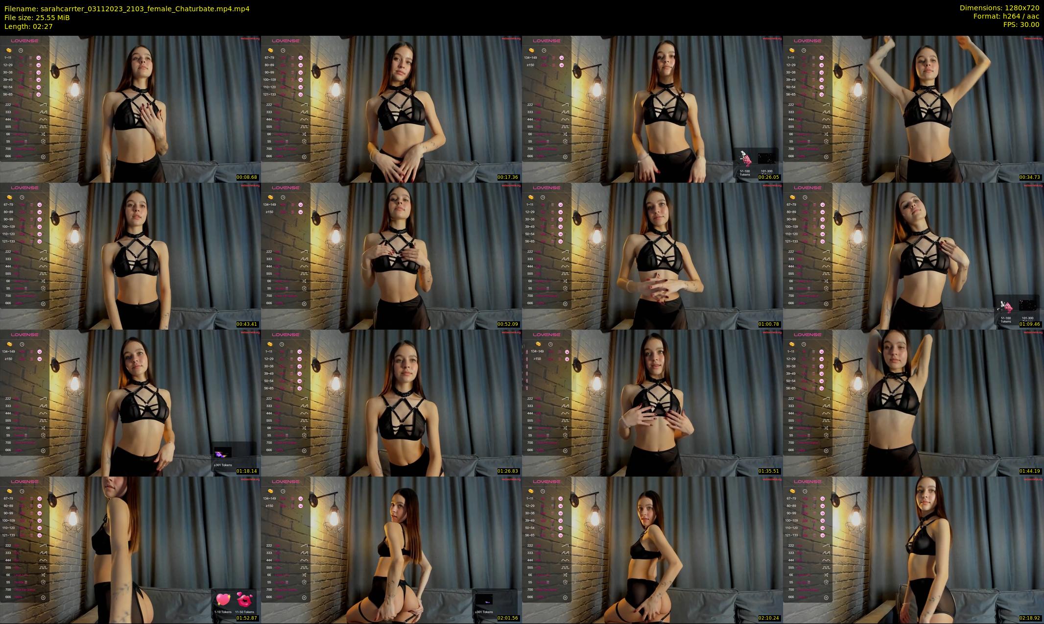 sarahcarrter — 3 minute Chaturbate female cam show recording, 720p, Nov 3, 2023