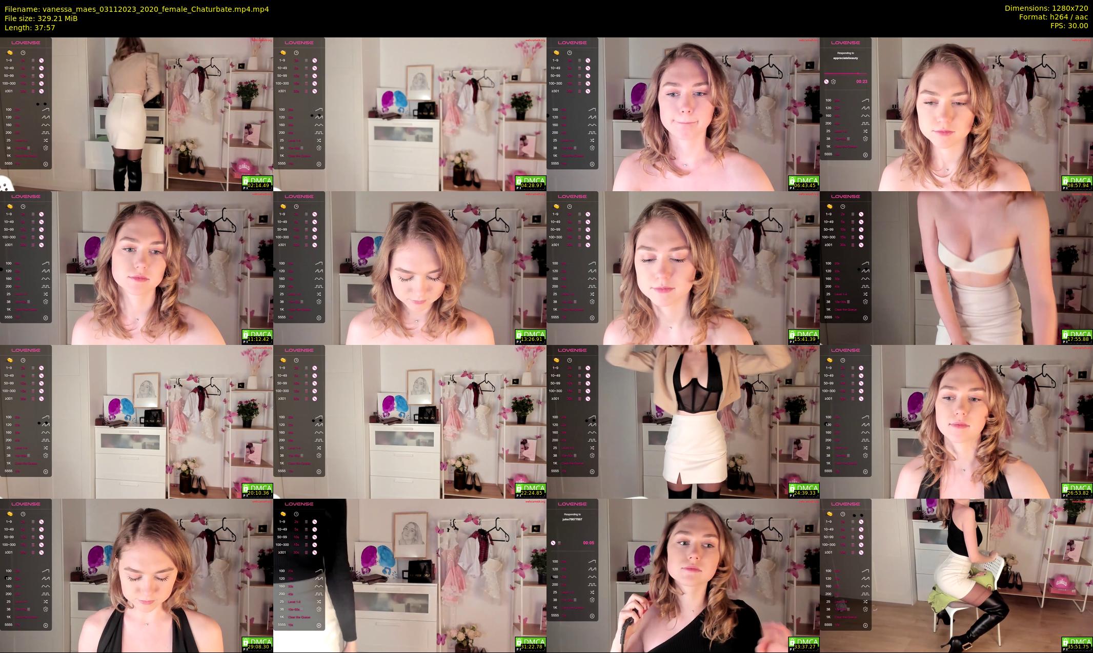 vanessa_maes — 38 minute Chaturbate female cam show recording, 720p, Nov 3, 2023