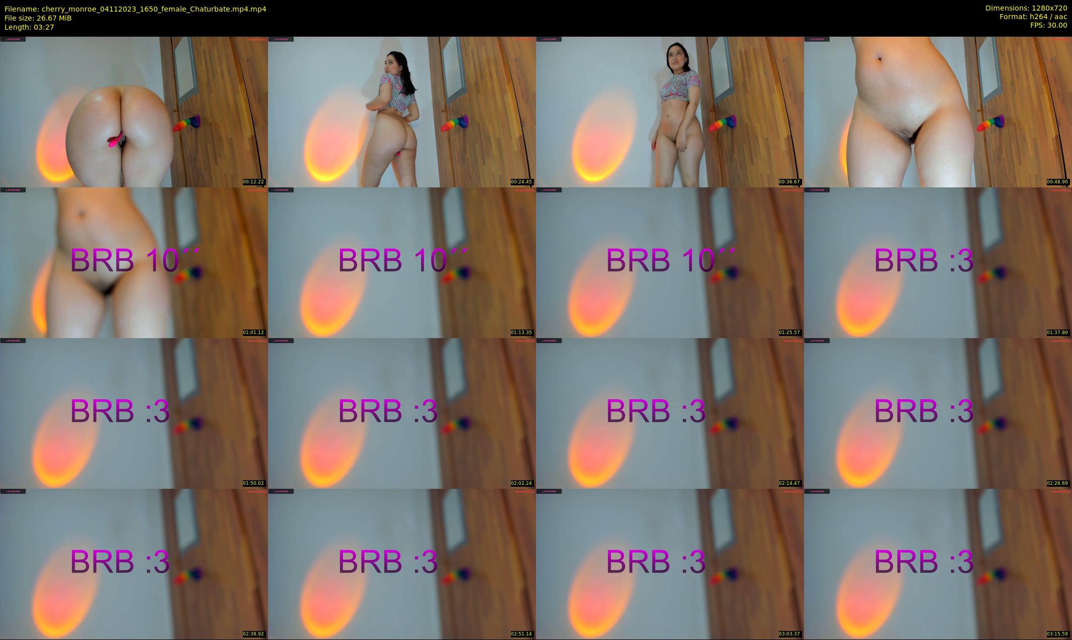 cherry_monroe — 4 minute Chaturbate female cam show recording, 720p, Nov 4, 2023