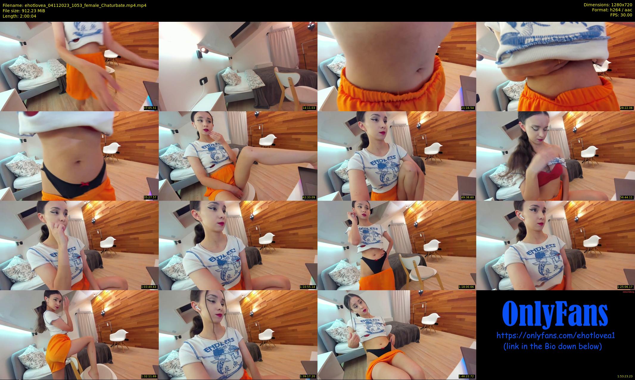 ehotlovea — 121 minute Chaturbate female cam show recording, 720p, Nov 4, 2023