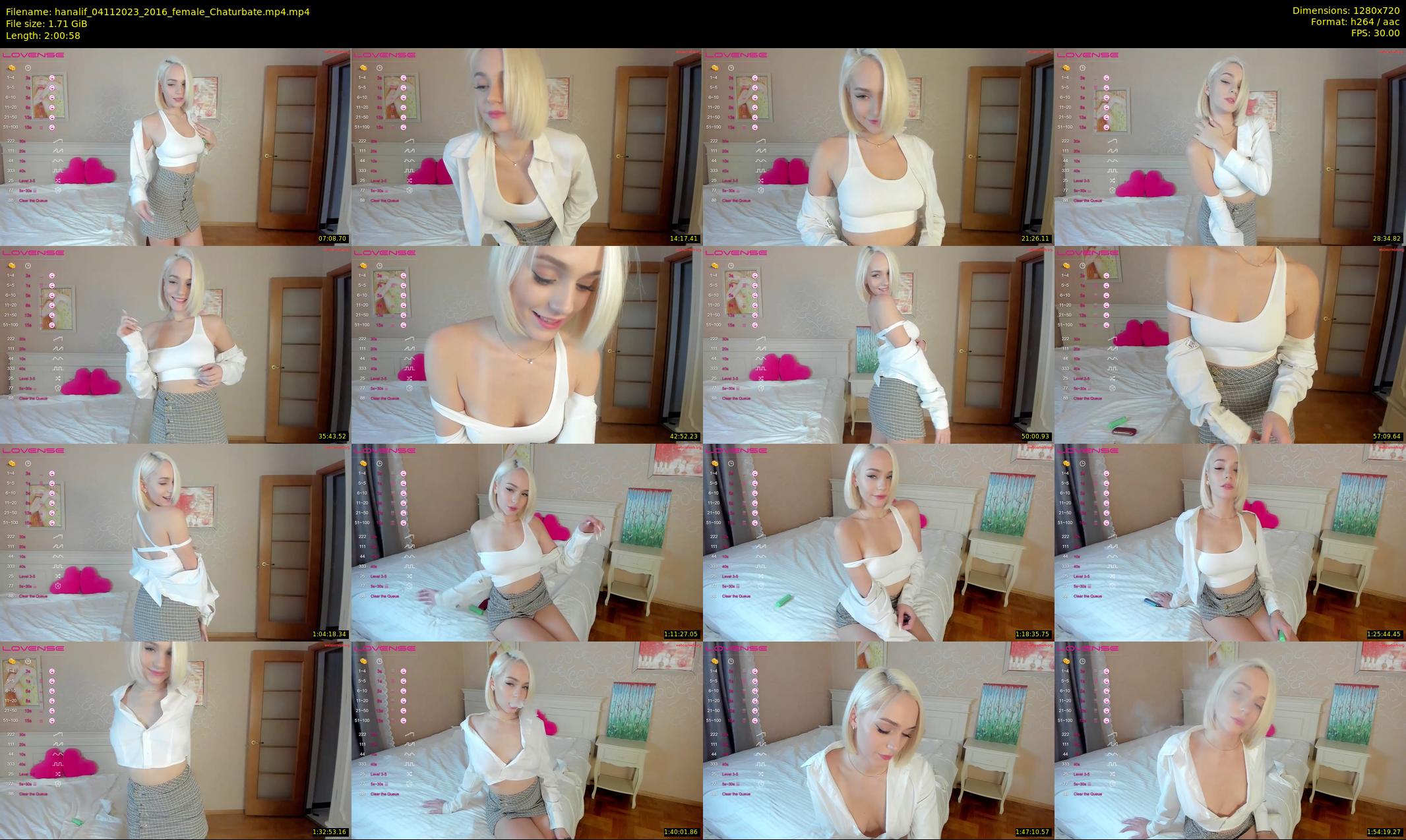 hanalif — 121 minute Chaturbate female cam show recording, 720p, Nov 4, 2023