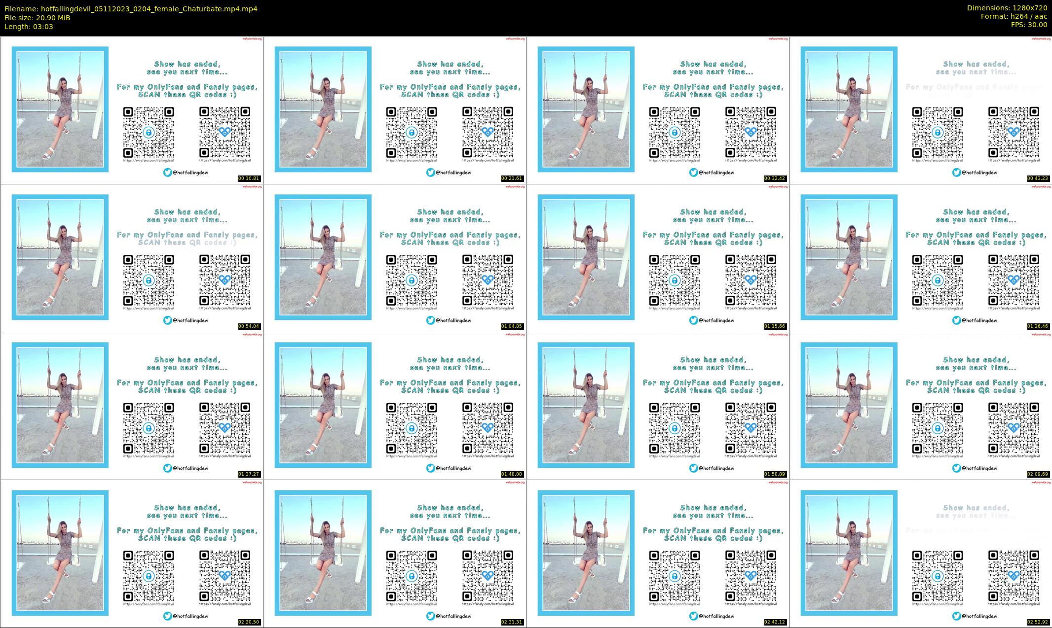 hotfallingdevil — 4 minute Chaturbate female cam show recording, 720p, Nov 5, 2023