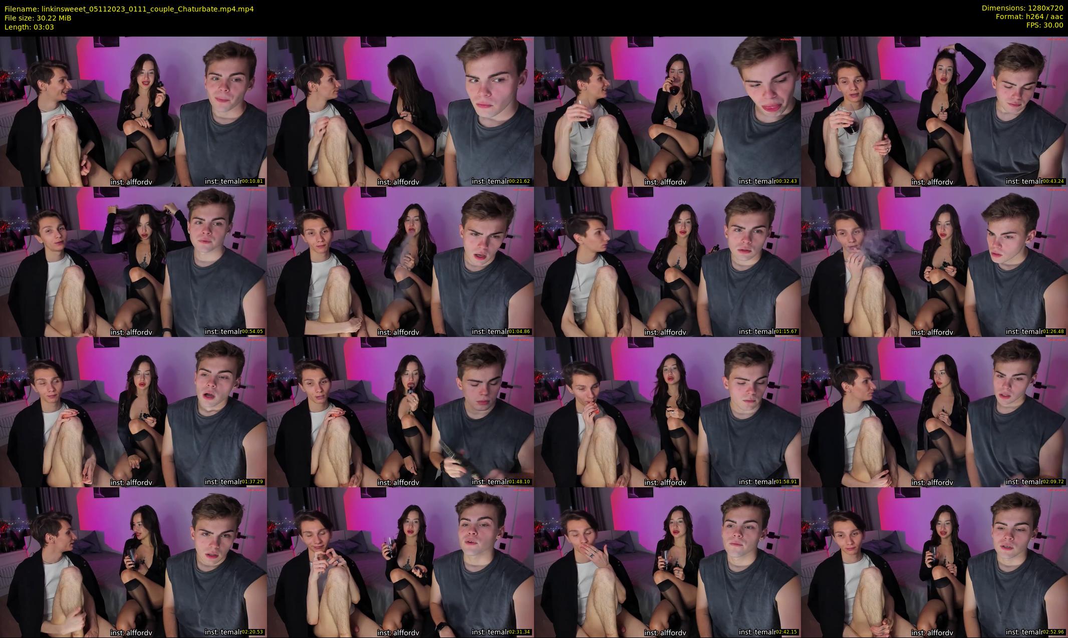 linkinsweeet — 4 minute Chaturbate couple cam show recording, 720p, Nov 5, 2023
