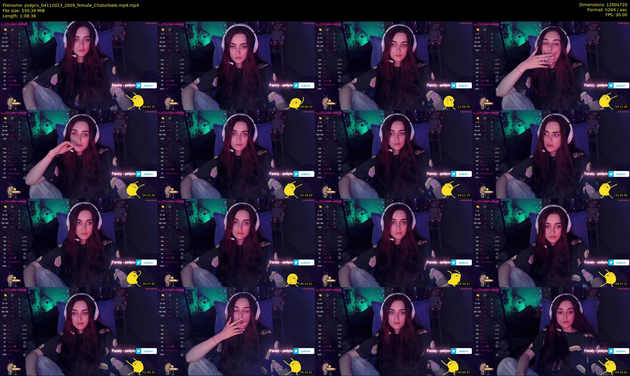 ps4pro — 69 minute Chaturbate female cam show recording, 720p, Nov 4, 2023