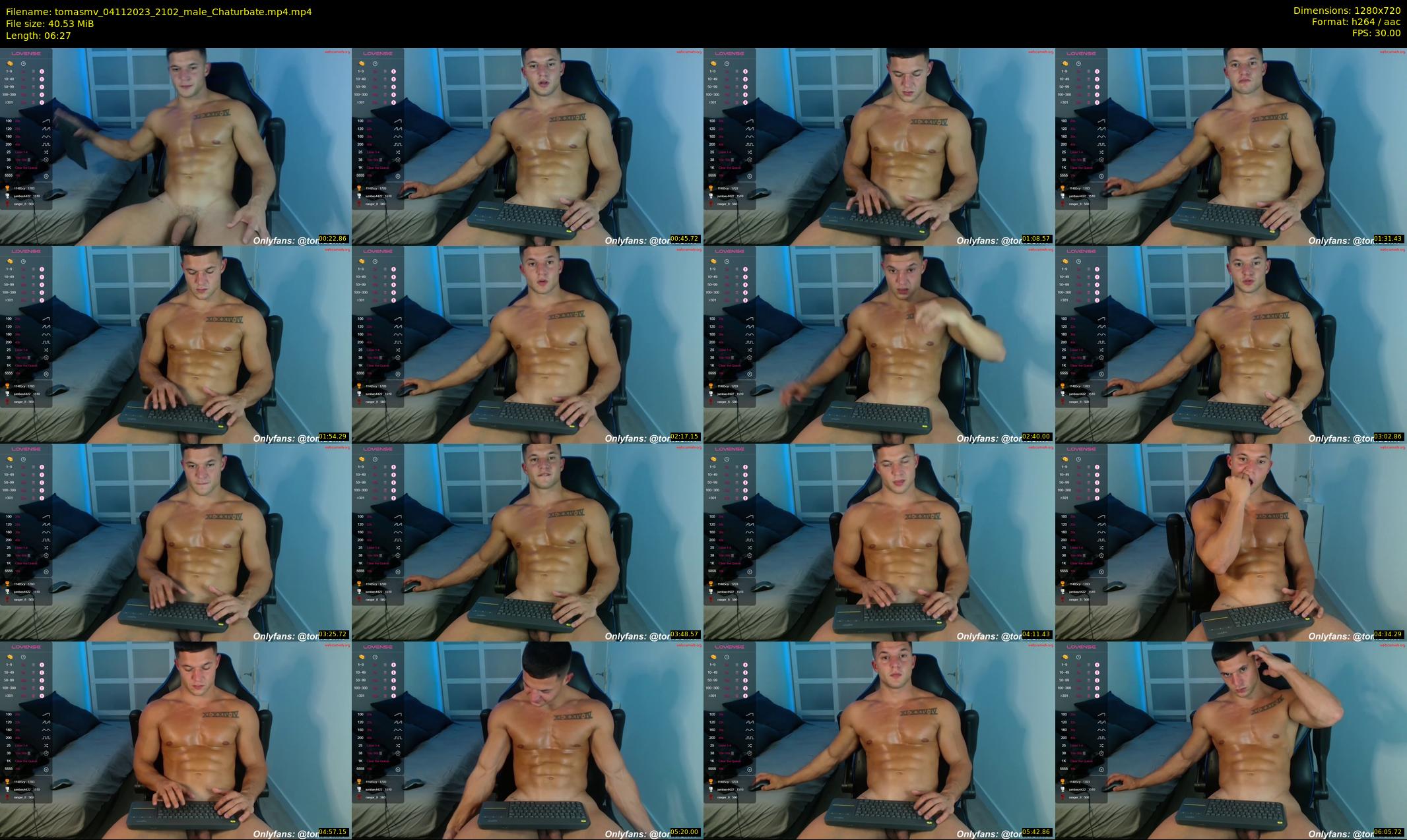 tomasmv — 7 minute Chaturbate male cam show recording, 720p, Nov 4, 2023