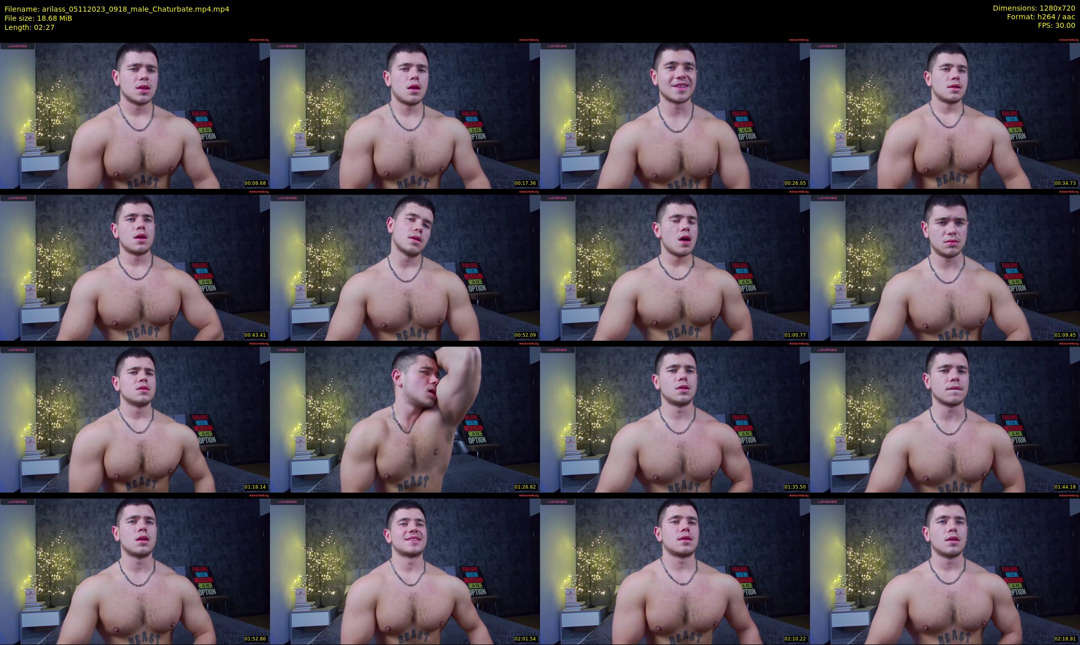 arilass — 3 minute Chaturbate male cam show recording, 720p, Nov 5, 2023