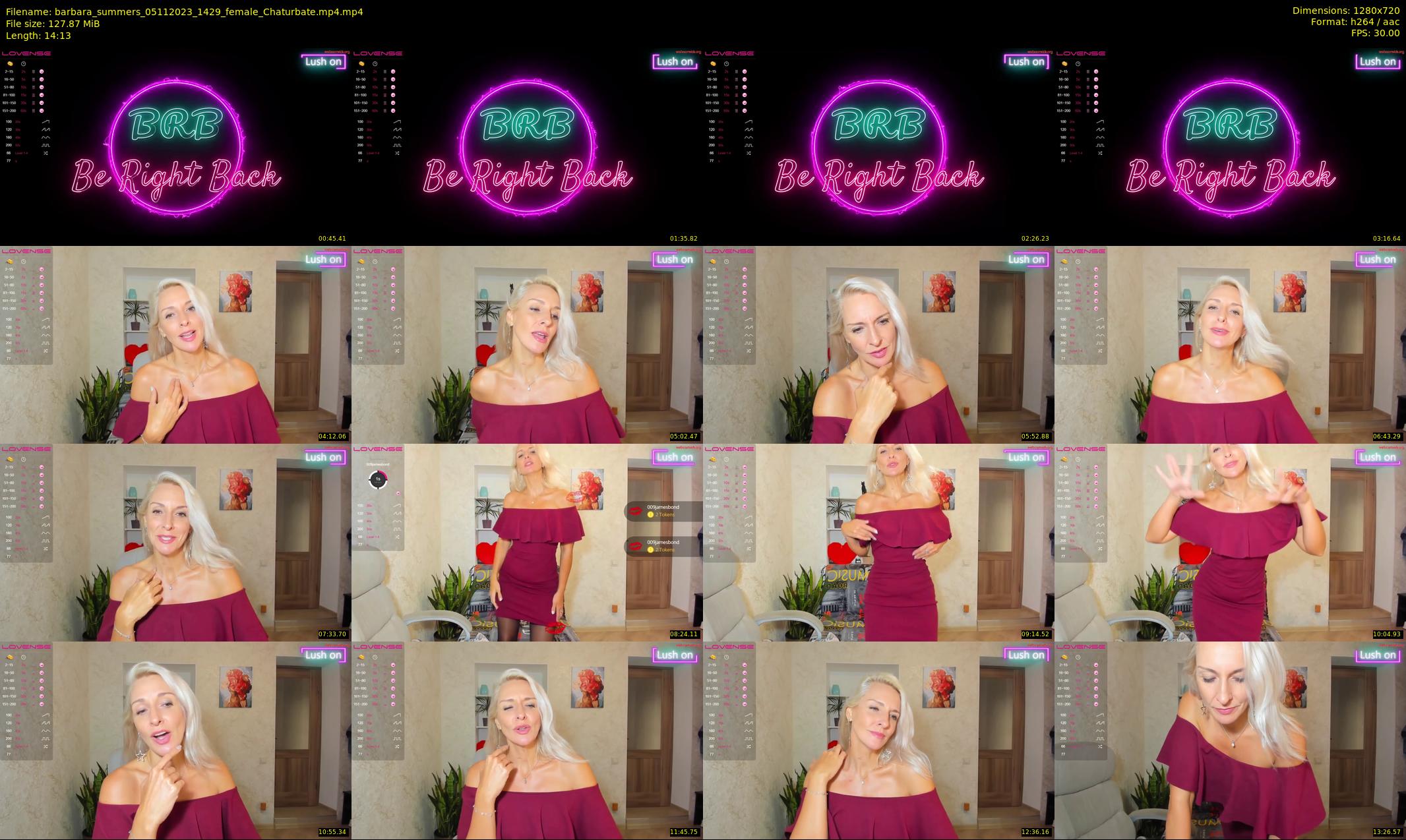 barbara_summers — 15 minute Chaturbate female cam show recording, 720p, Nov 5, 2023
